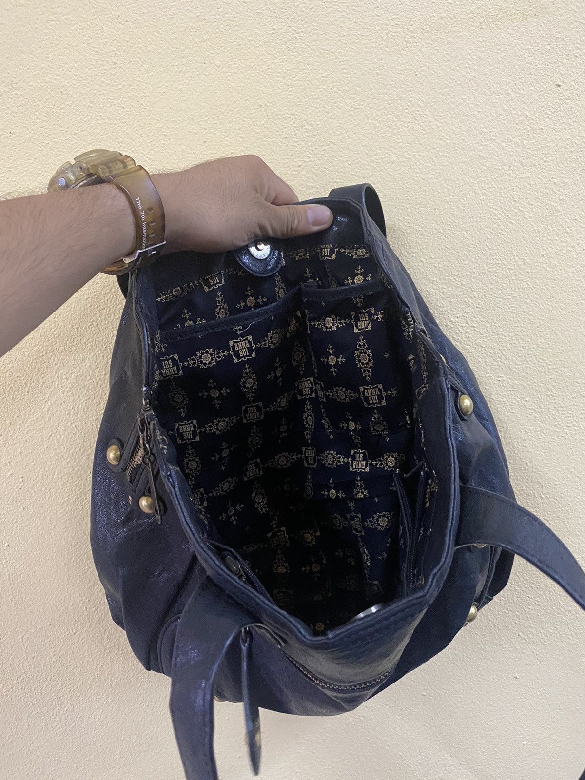 Anna Sui × Designer × Genuine Leather Anna Sui Leather Handbag Size ONE SIZE - 8 Thumbnail