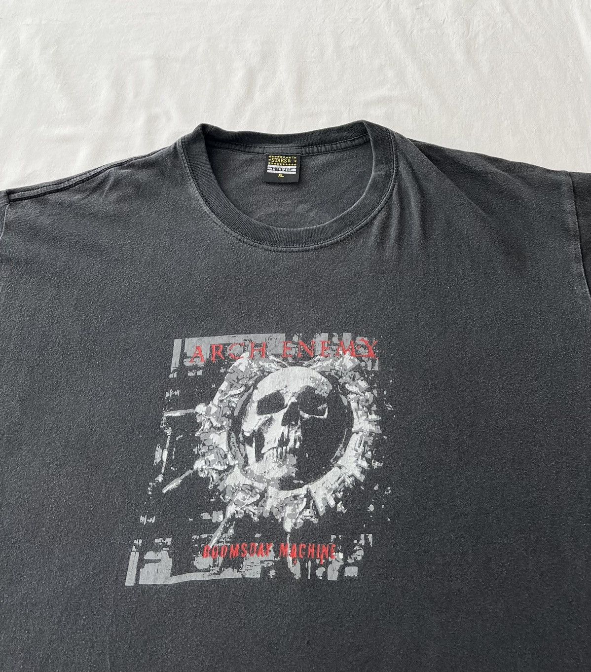 Band Tees Vintage 2000s Arch Enemy Doomsday Machine Faded Black Tee Size US XL / EU 56 / 4 - 3 Thumbnail