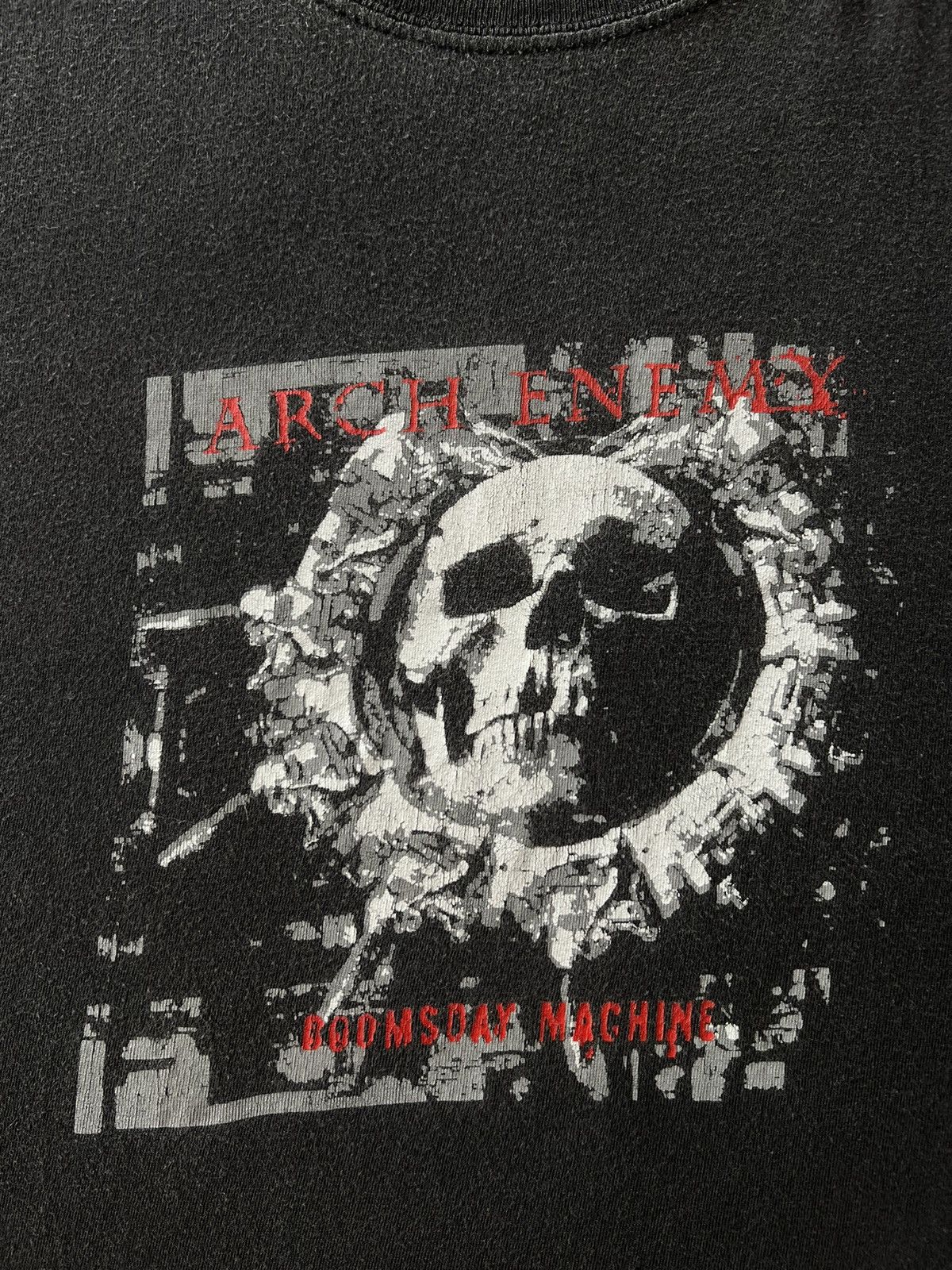 Band Tees Vintage 2000s Arch Enemy Doomsday Machine Faded Black Tee Size US XL / EU 56 / 4 - 4 Thumbnail