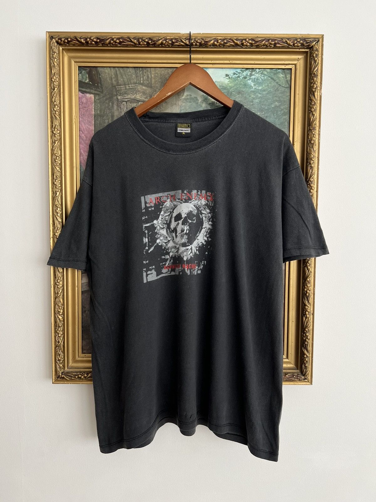 Band Tees Vintage 2000s Arch Enemy Doomsday Machine Faded Black Tee Size US XL / EU 56 / 4 - 1 Thumbnail