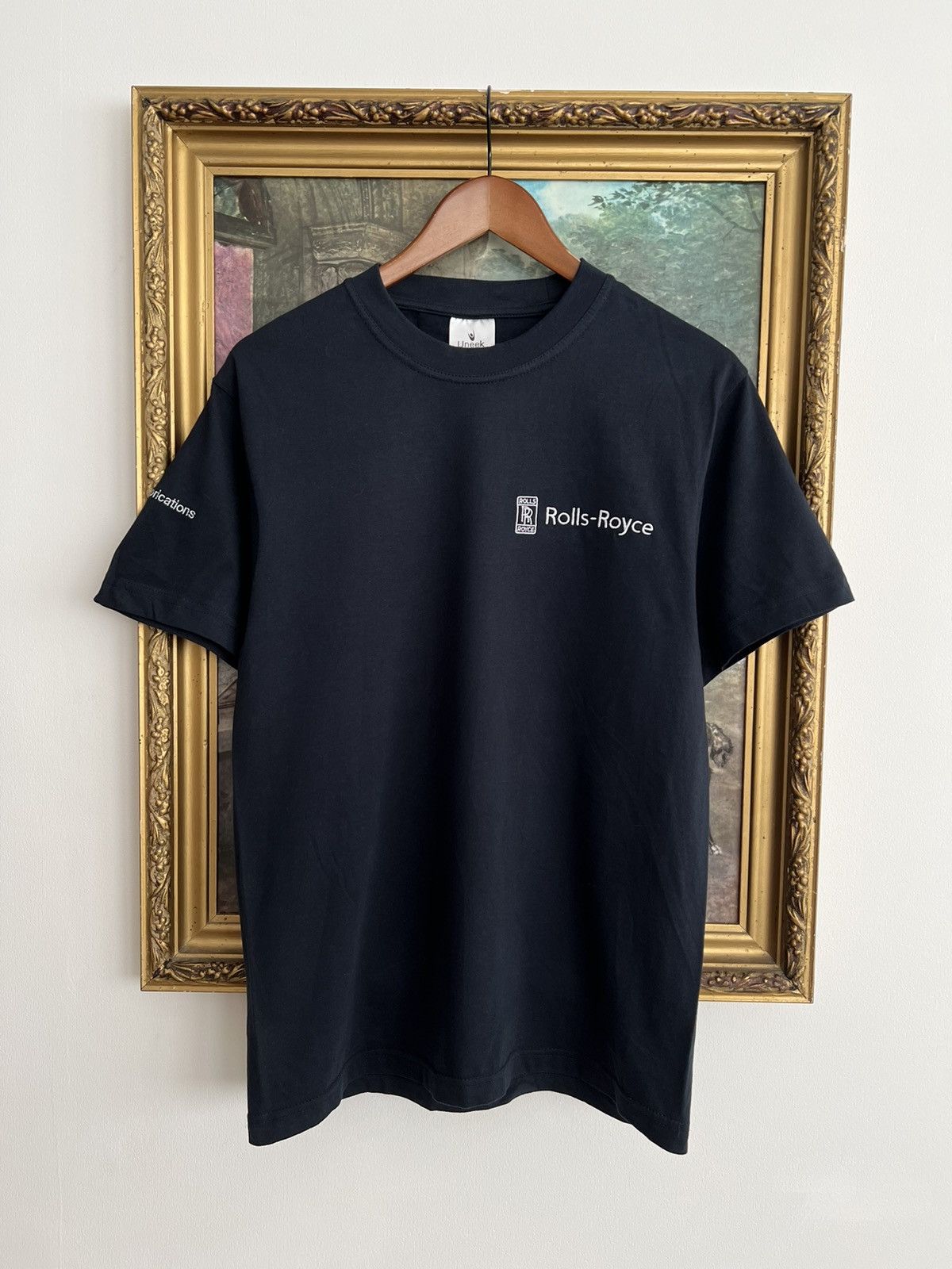 Vintage Rolls Royce Small Logo Navy Tee Size US S / EU 44-46 / 1 - 1 Thumbnail