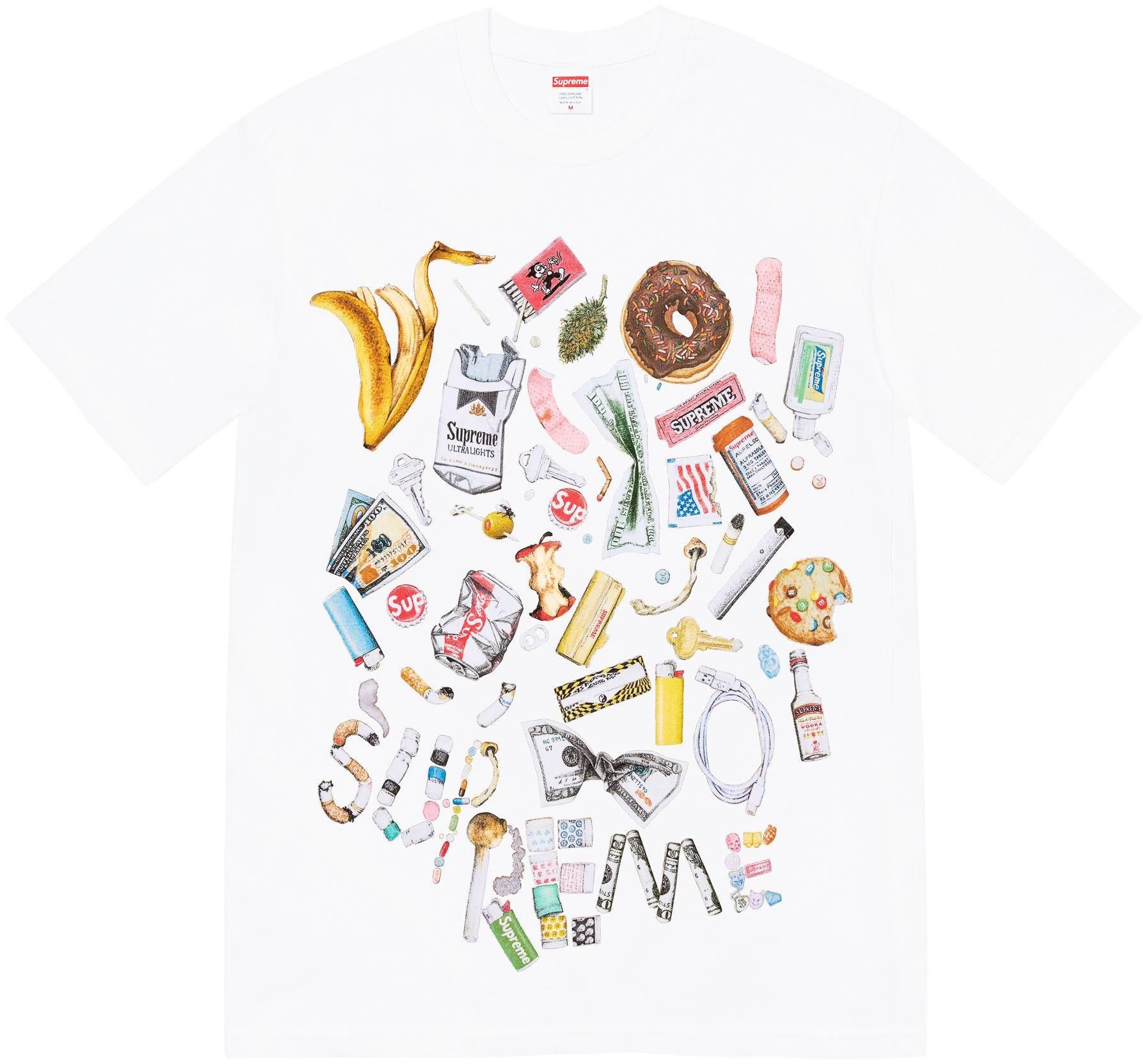 image of Supreme Trash Tee in White, Men's (Size XL)