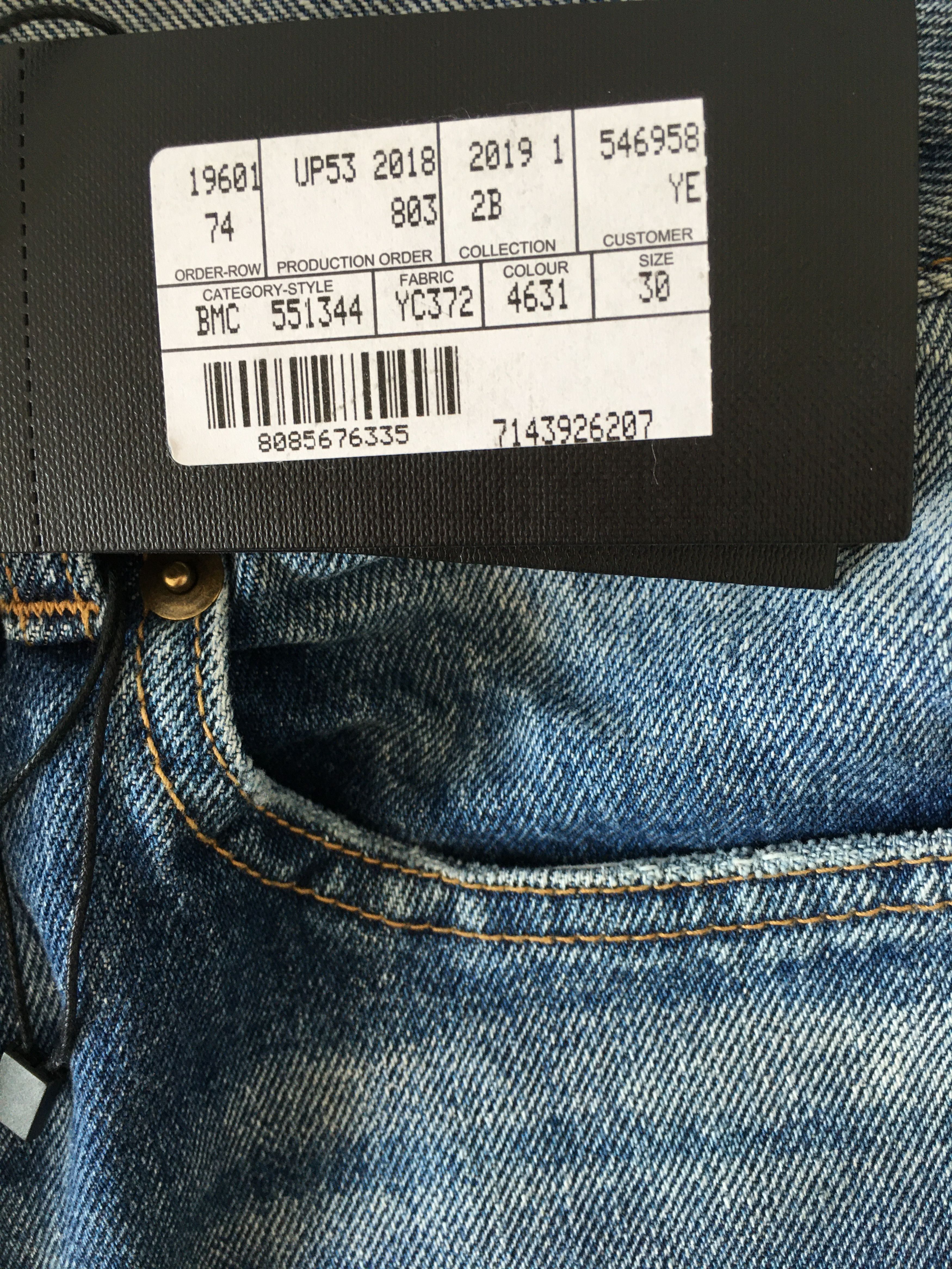 Saint Laurent Paris SS'19 Jean Ripped Size US 30 / EU 46 - 6 Thumbnail