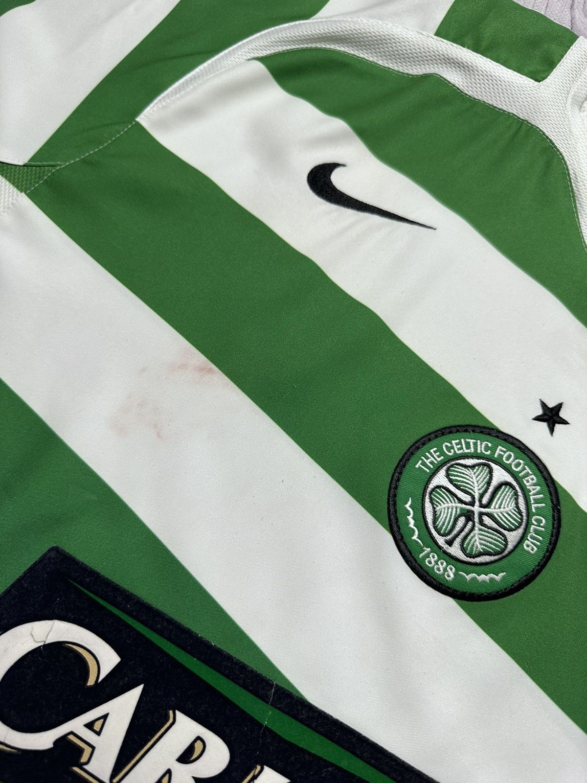 Nike × Vintage Vintage Nike Celtic soccer jersey striped size XL Size US XL / EU 56 / 4 - 6 Thumbnail