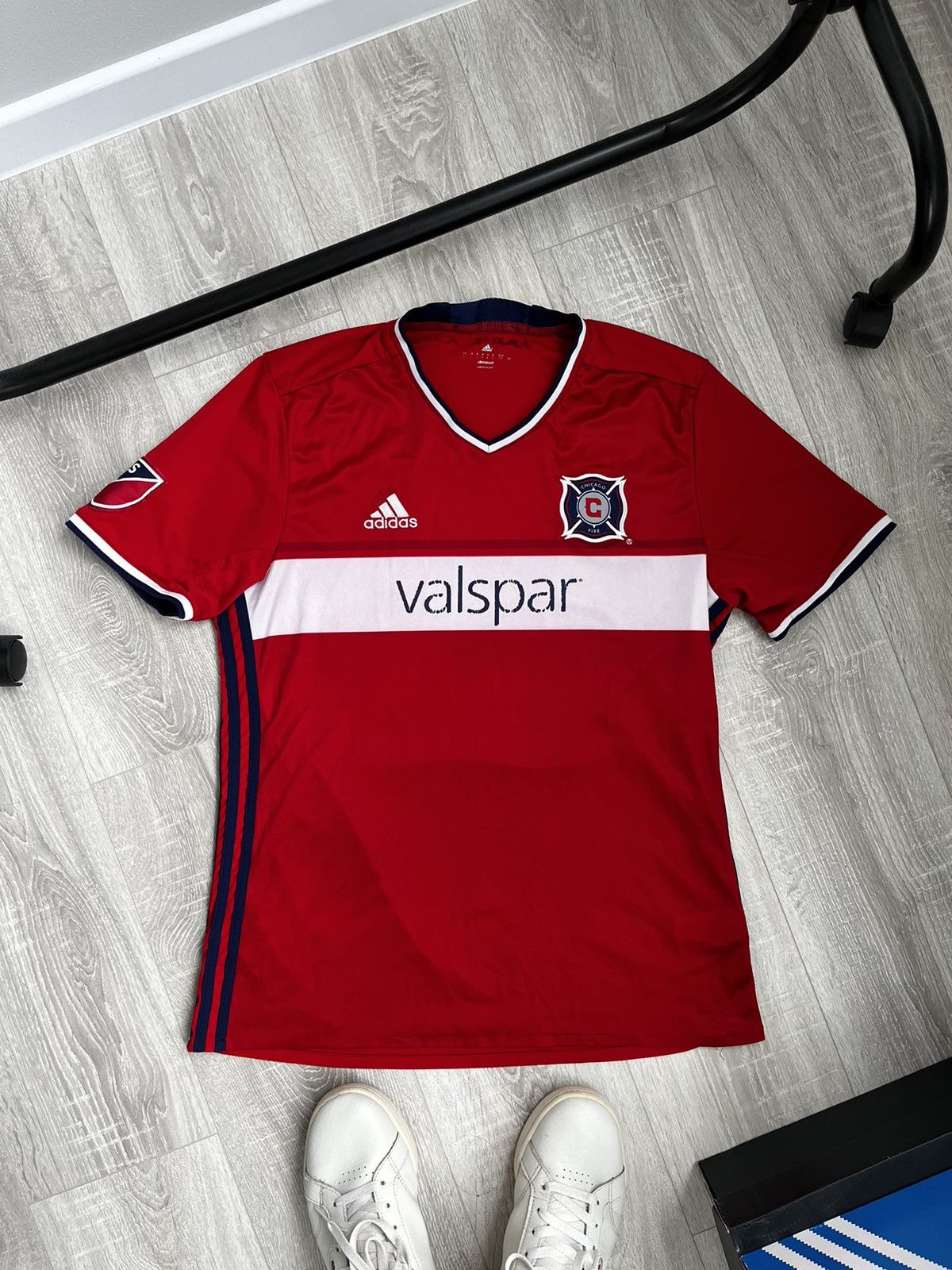 Adidas Adidas Chicago Fire 2016-17 Season Home Kit MLS Jersey | Grailed
