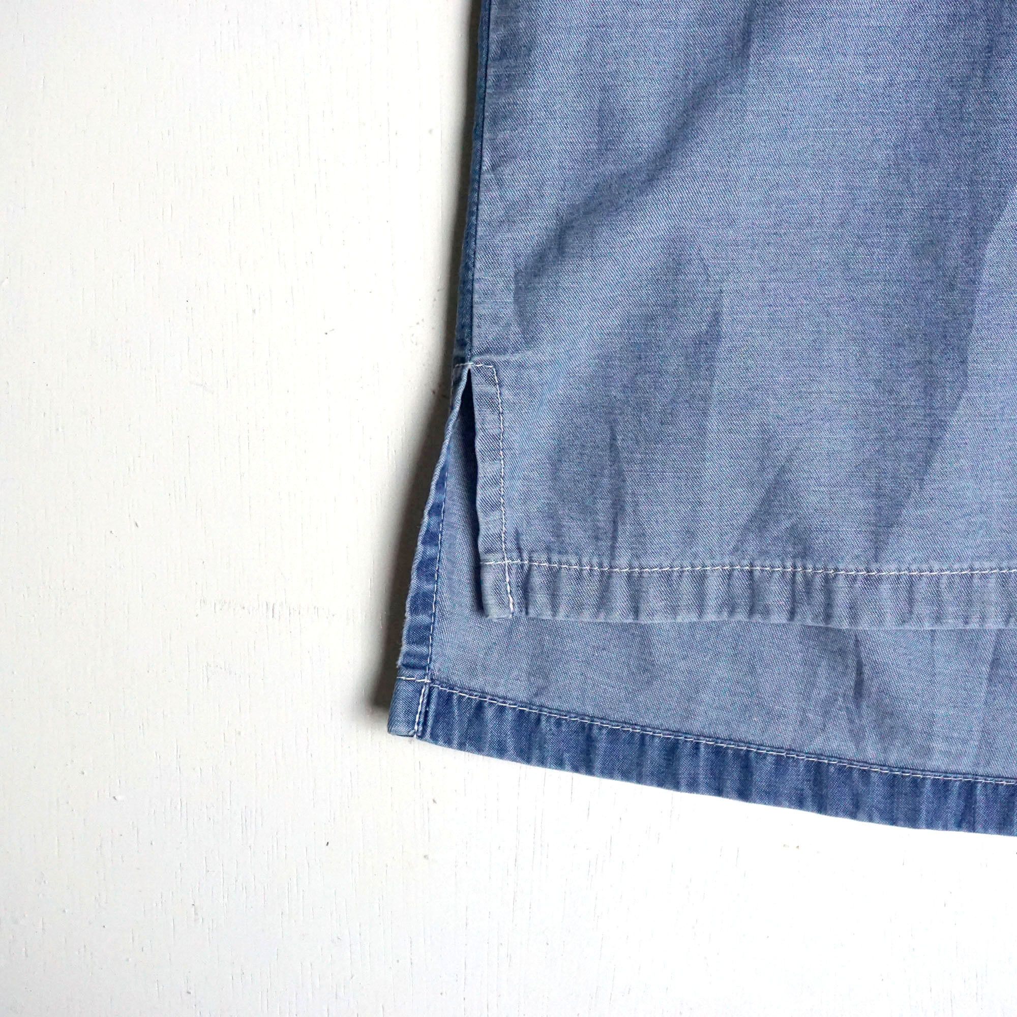 Japanese Brand LAGACHE Oversized Patchwork Denim Shirt Size US XXL / EU 58 / 5 - 11 Thumbnail
