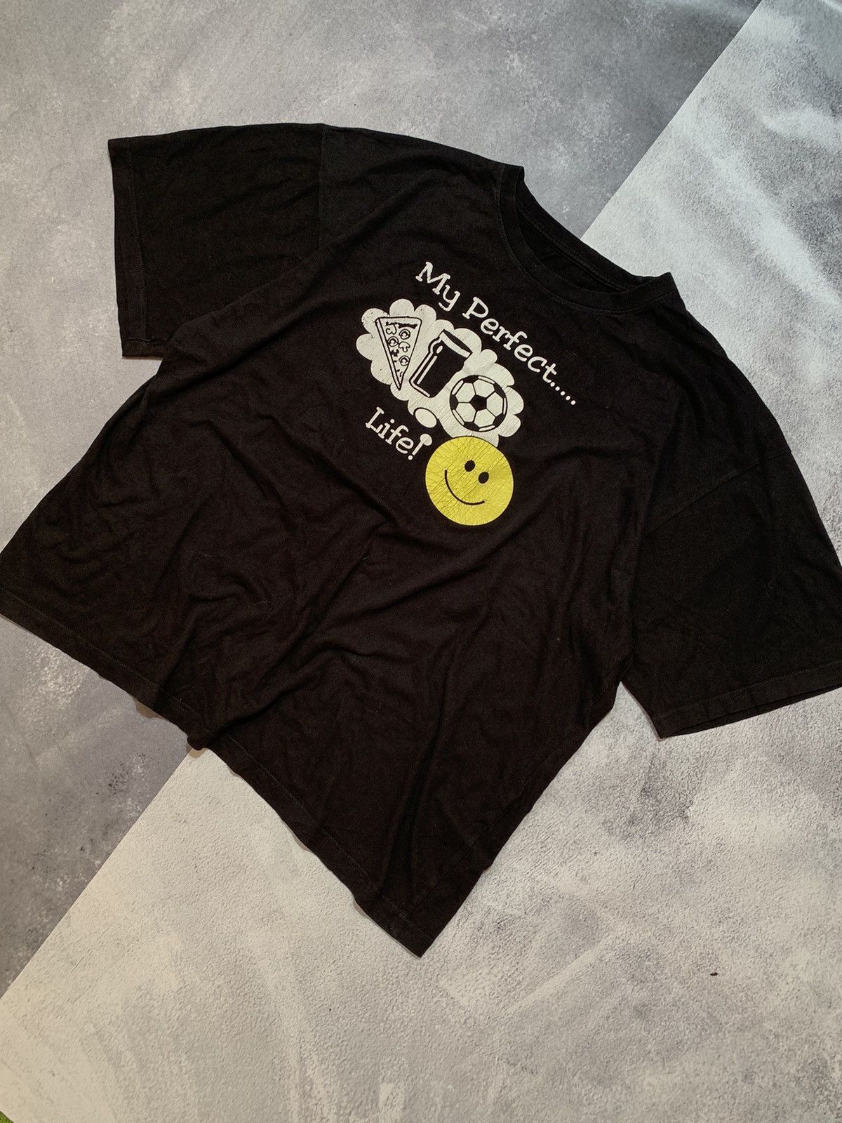 Other Vintage Y2K Humor My Perfect Life big logo oversized tee Size US XXL / EU 58 / 5 - 2 Thumbnail