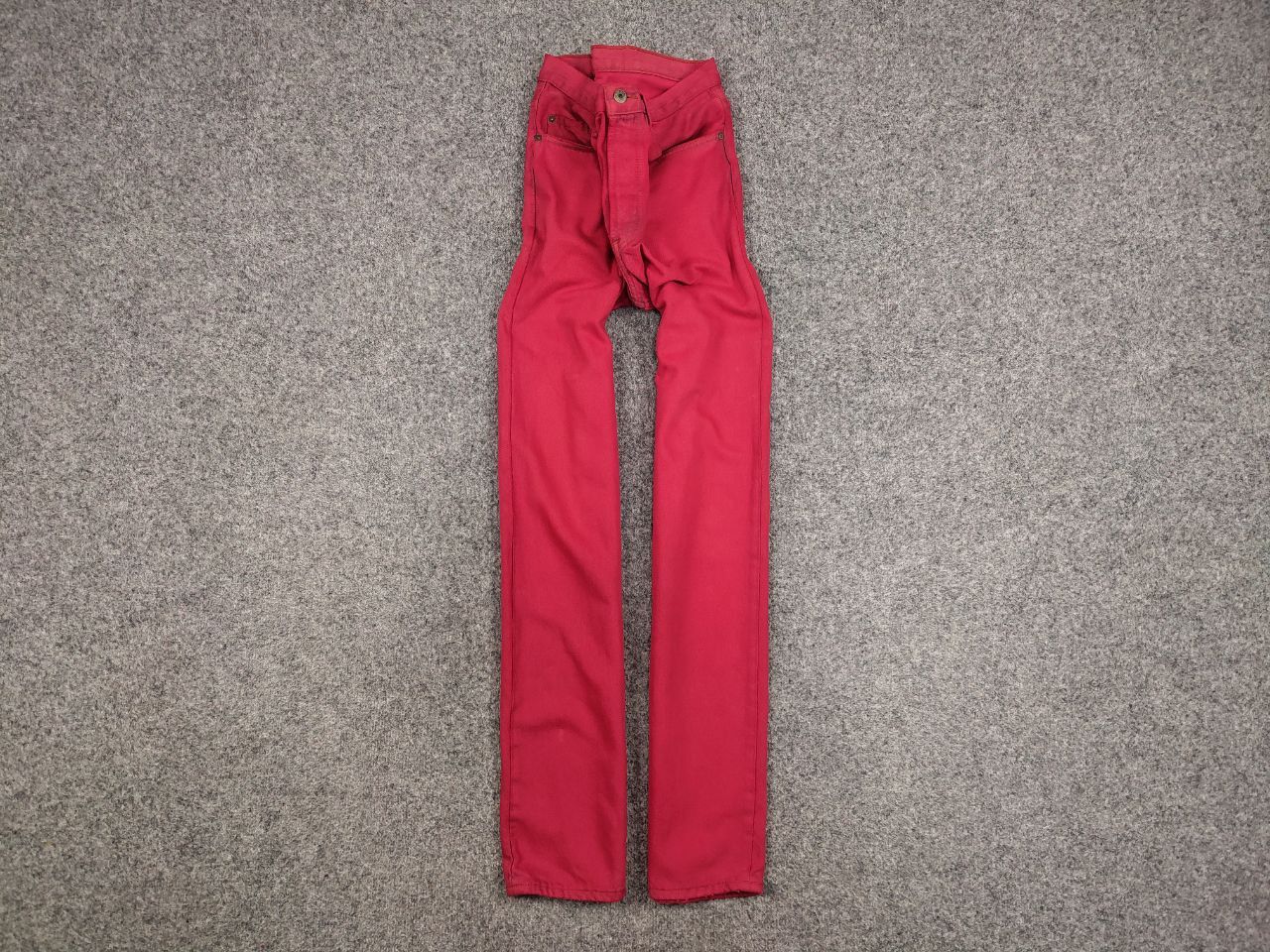 Levi's Rare Vintage 80's Levis 501 Made in Canada Red Denim Jeans Size US 33 - 1 Thumbnail