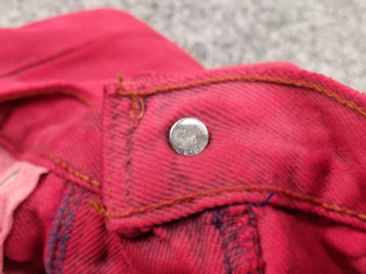 Levi's Rare Vintage 80's Levis 501 Made in Canada Red Denim Jeans Size US 33 - 18 Thumbnail