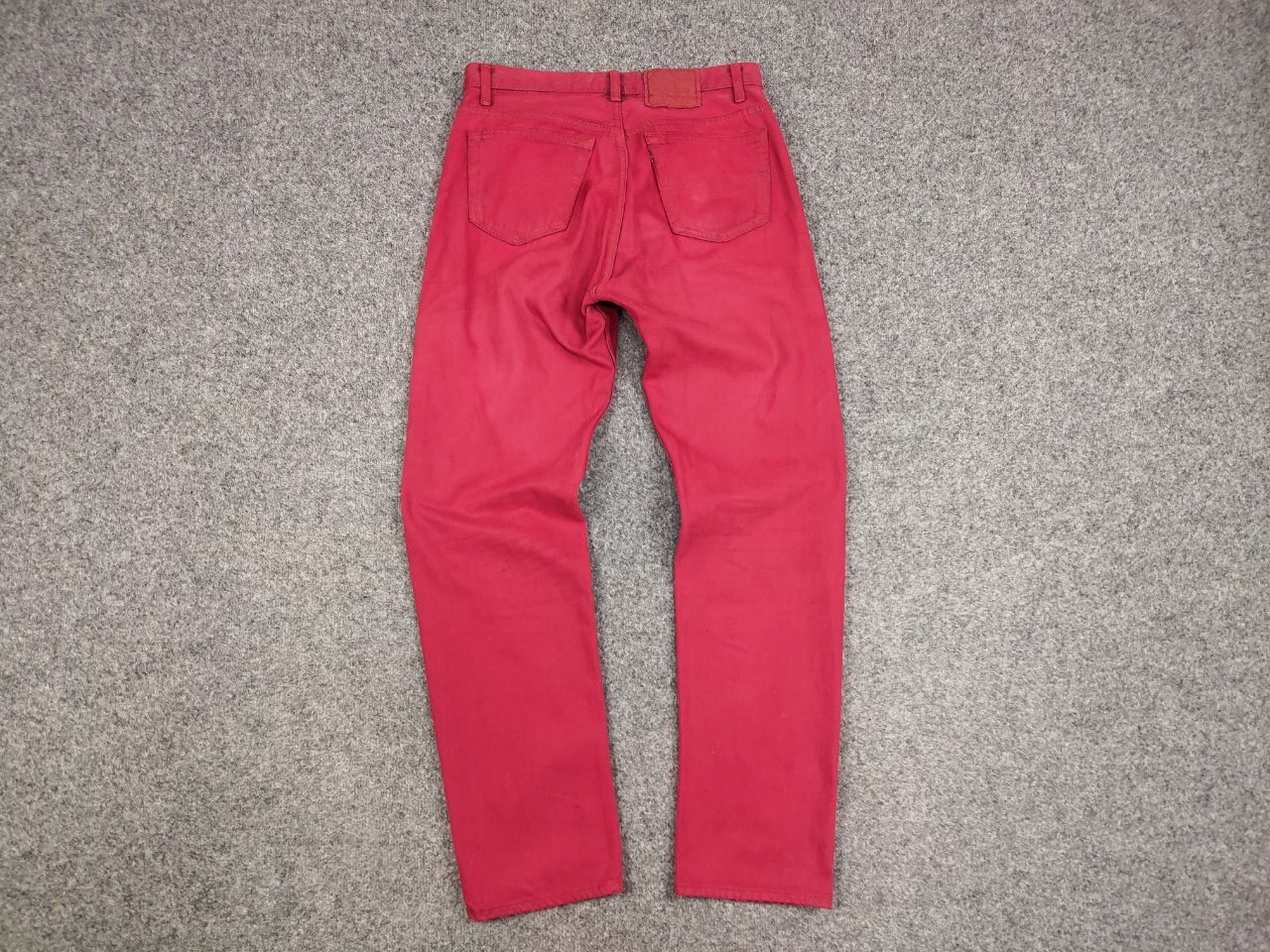 Levi's Rare Vintage 80's Levis 501 Made in Canada Red Denim Jeans Size US 33 - 13 Thumbnail