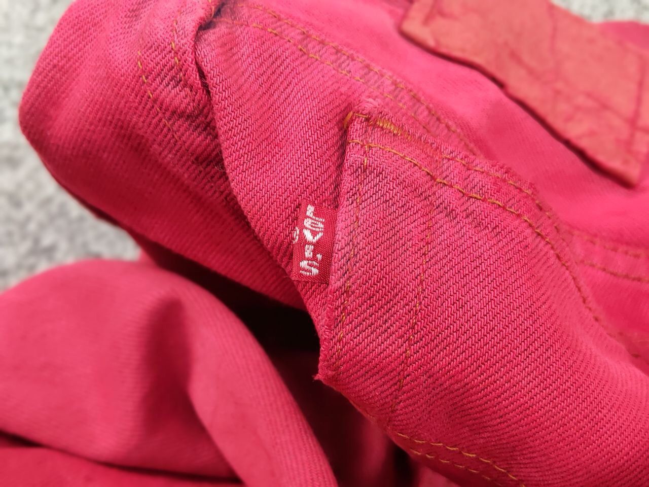 Levi's Rare Vintage 80's Levis 501 Made in Canada Red Denim Jeans Size US 33 - 17 Thumbnail