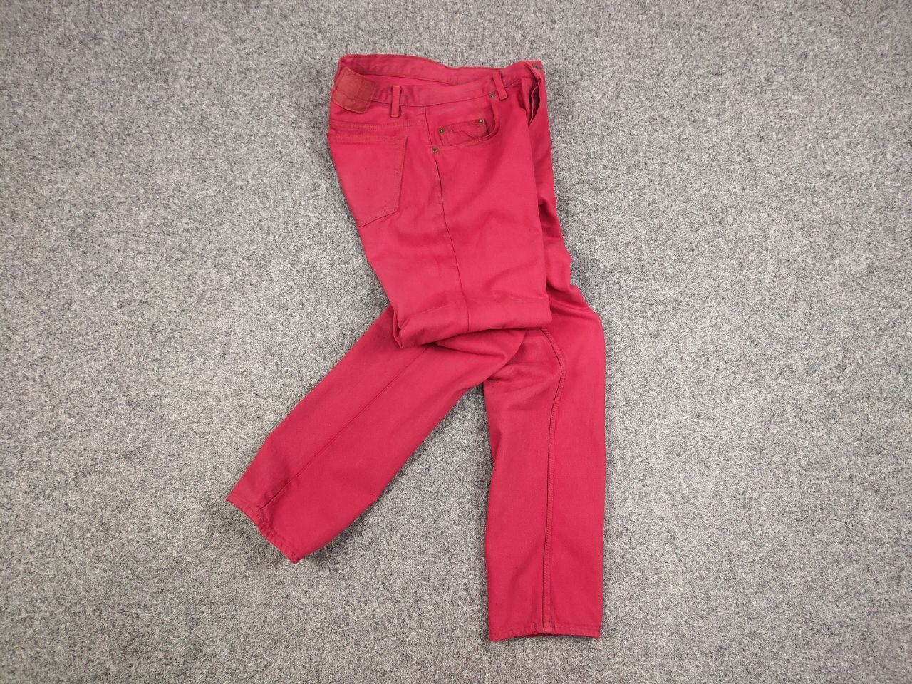 Levi's Rare Vintage 80's Levis 501 Made in Canada Red Denim Jeans Size US 33 - 15 Thumbnail