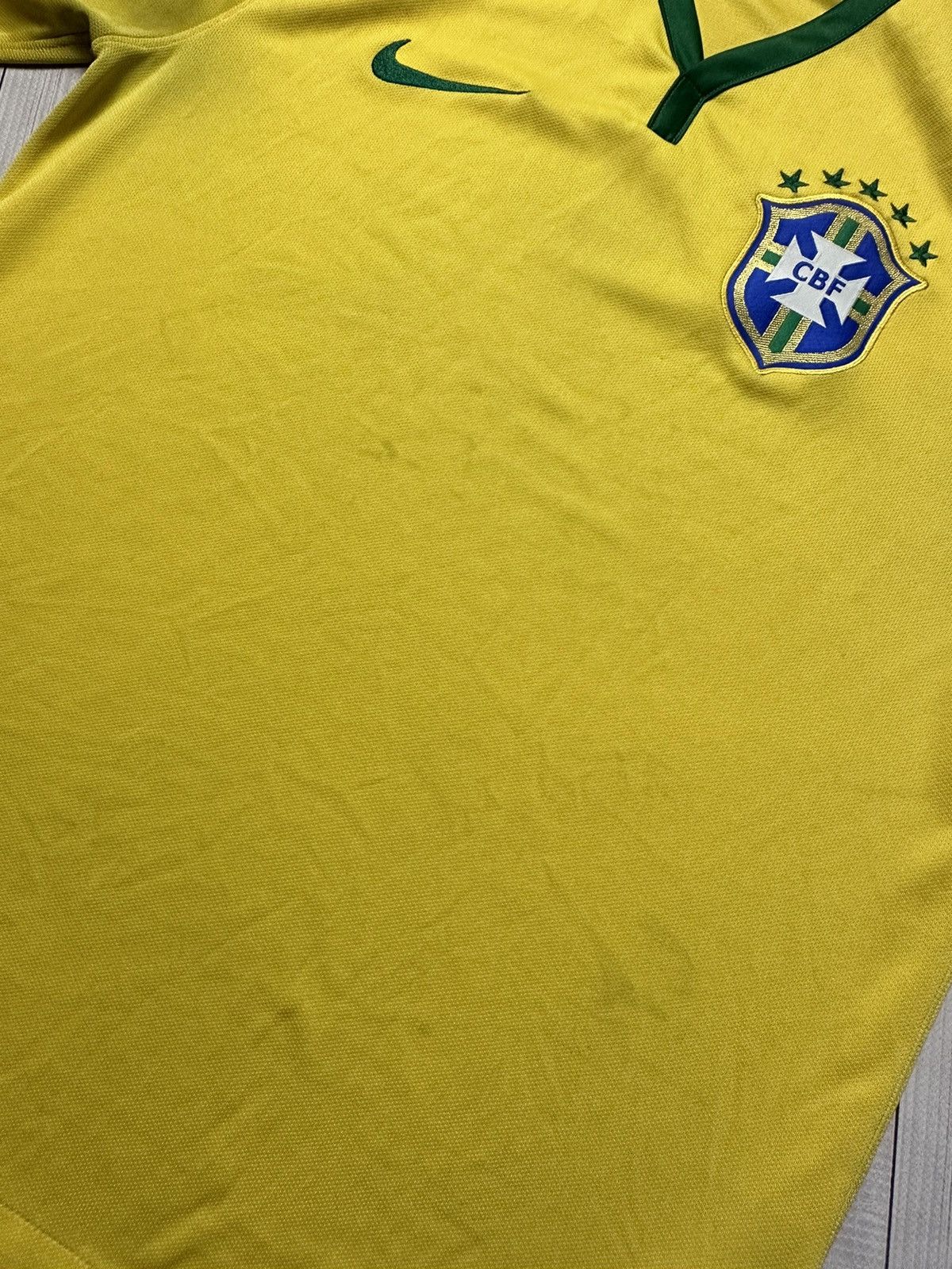 Nike × Vintage Vintage Nike Brazil Brasil soccer jersey size M Size US M / EU 48-50 / 2 - 4 Thumbnail