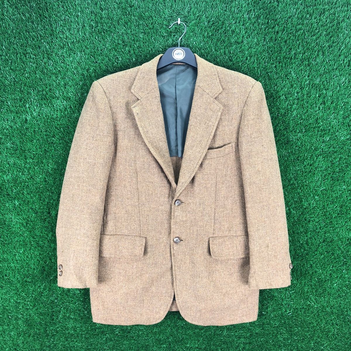 Japanese Brand Vintage 80's Wool Blazer Classic Cutting by Consum Size US M / EU 48-50 / 2 - 1 Thumbnail