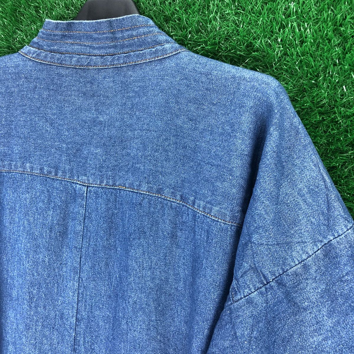 Vintage Vintage 90's Kimono Cardigan Denim Size US XL / EU 56 / 4 - 5 Thumbnail