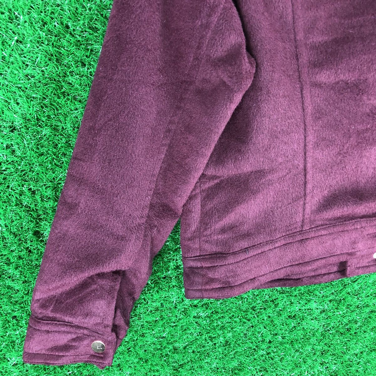 Japanese Brand Vintage Double Collar Women Cropped Jacket by Blue Strive Size S / US 4 / IT 40 - 6 Thumbnail