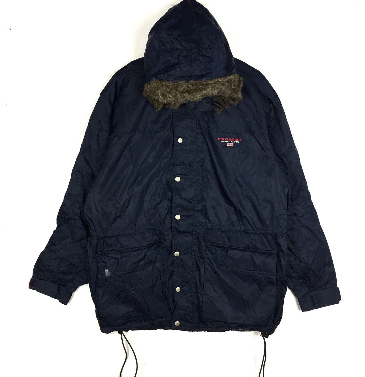 Vintage POLO Sport Long Jacket Winter Hoodie