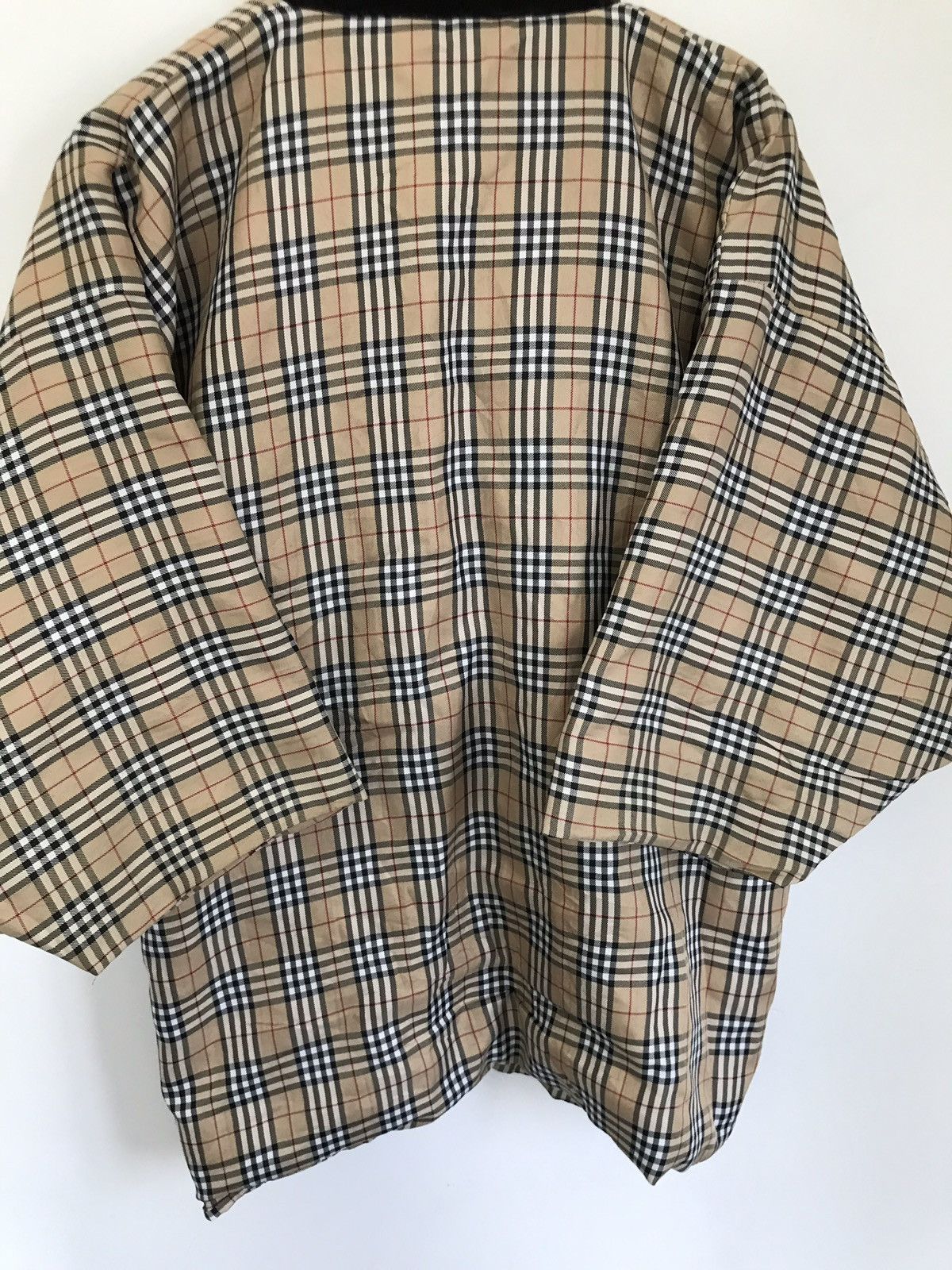 Japanese Brand × Vintage Vintage Japanese Plaid Hanten Kimono Light Quilted Jacket Size US L / EU 52-54 / 3 - 5 Thumbnail