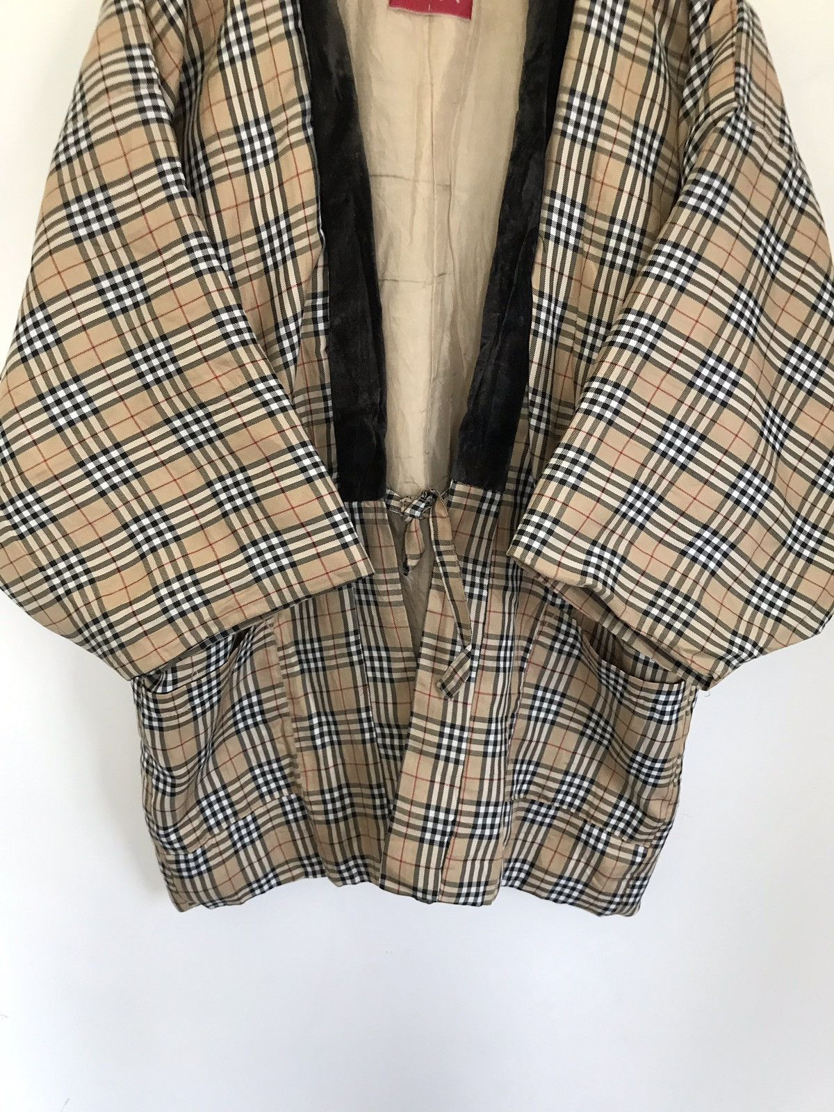 Japanese Brand × Vintage Vintage Japanese Plaid Hanten Kimono Light Quilted Jacket Size US L / EU 52-54 / 3 - 4 Thumbnail