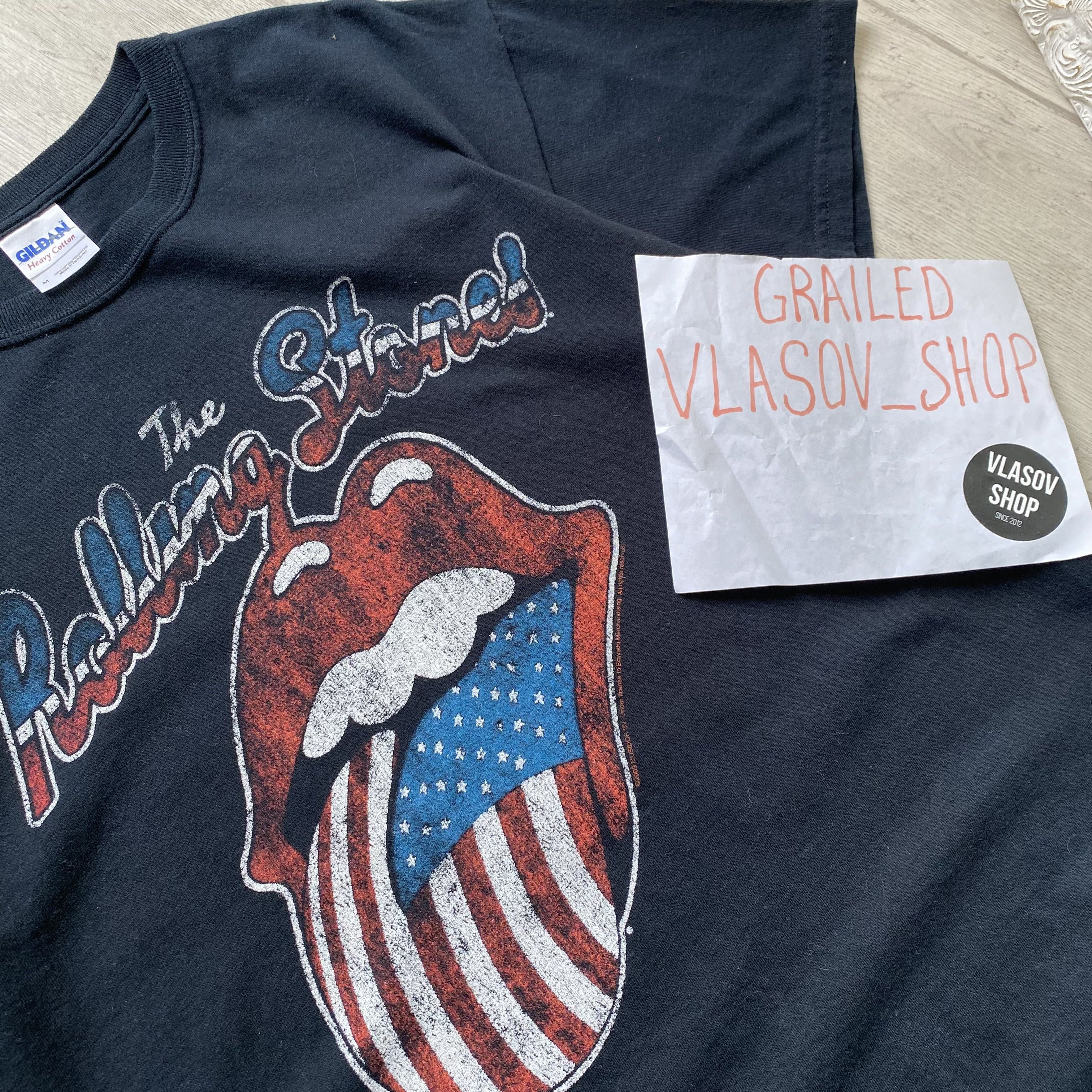The Rolling Stones ☆US Tour 1976 Rollig Stones Black Tee Shirt 2009 Size US M / EU 48-50 / 2 - 6 Thumbnail
