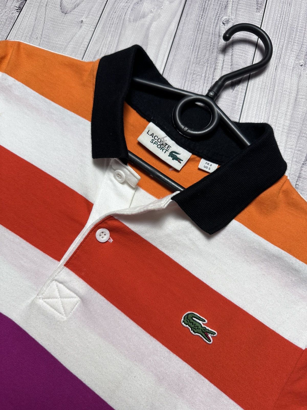 Lacoste Polo Lacoste multicolor striped size S rare Size US S / EU 44-46 / 1 - 3 Thumbnail