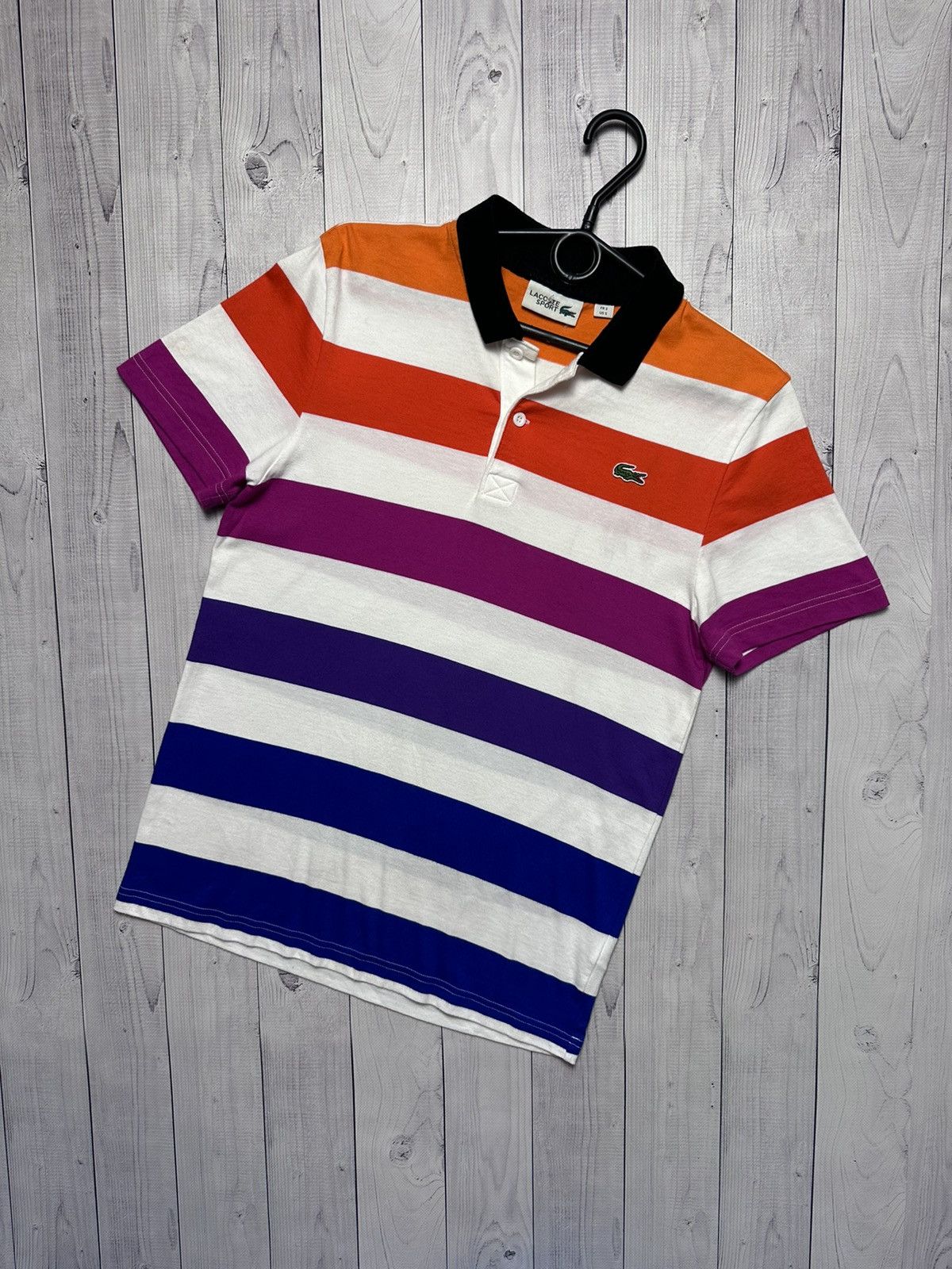Lacoste Polo Lacoste multicolor striped size S rare Size US S / EU 44-46 / 1 - 1 Thumbnail