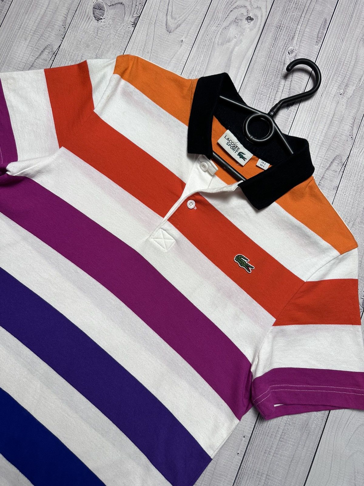 Lacoste Polo Lacoste multicolor striped size S rare Size US S / EU 44-46 / 1 - 2 Thumbnail