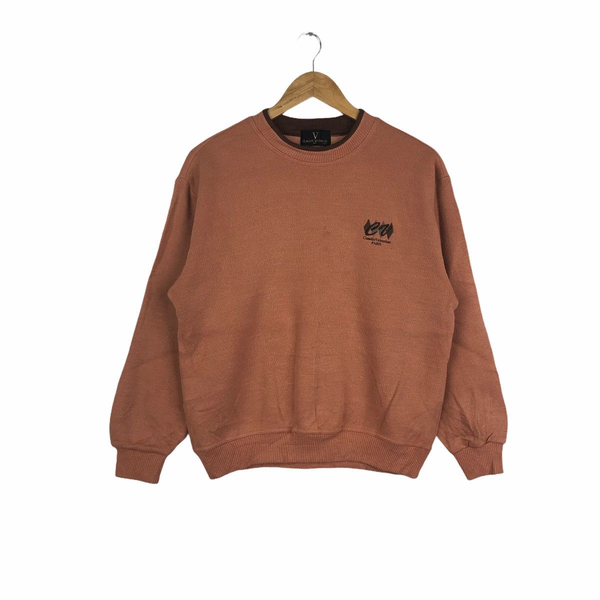Vintage CLAUDIO VALENTINO PARIS SWEATSHIRT JUMPER Size US M / EU 48-50 / 2 - 1 Thumbnail