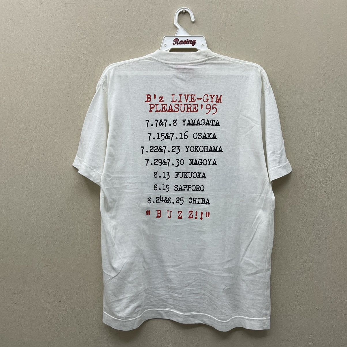 Band Tees Vintage Rock Band 90s B'z Live Gym Pleasure 95 Buzz Tour Size US L / EU 52-54 / 3 - 2 Thumbnail