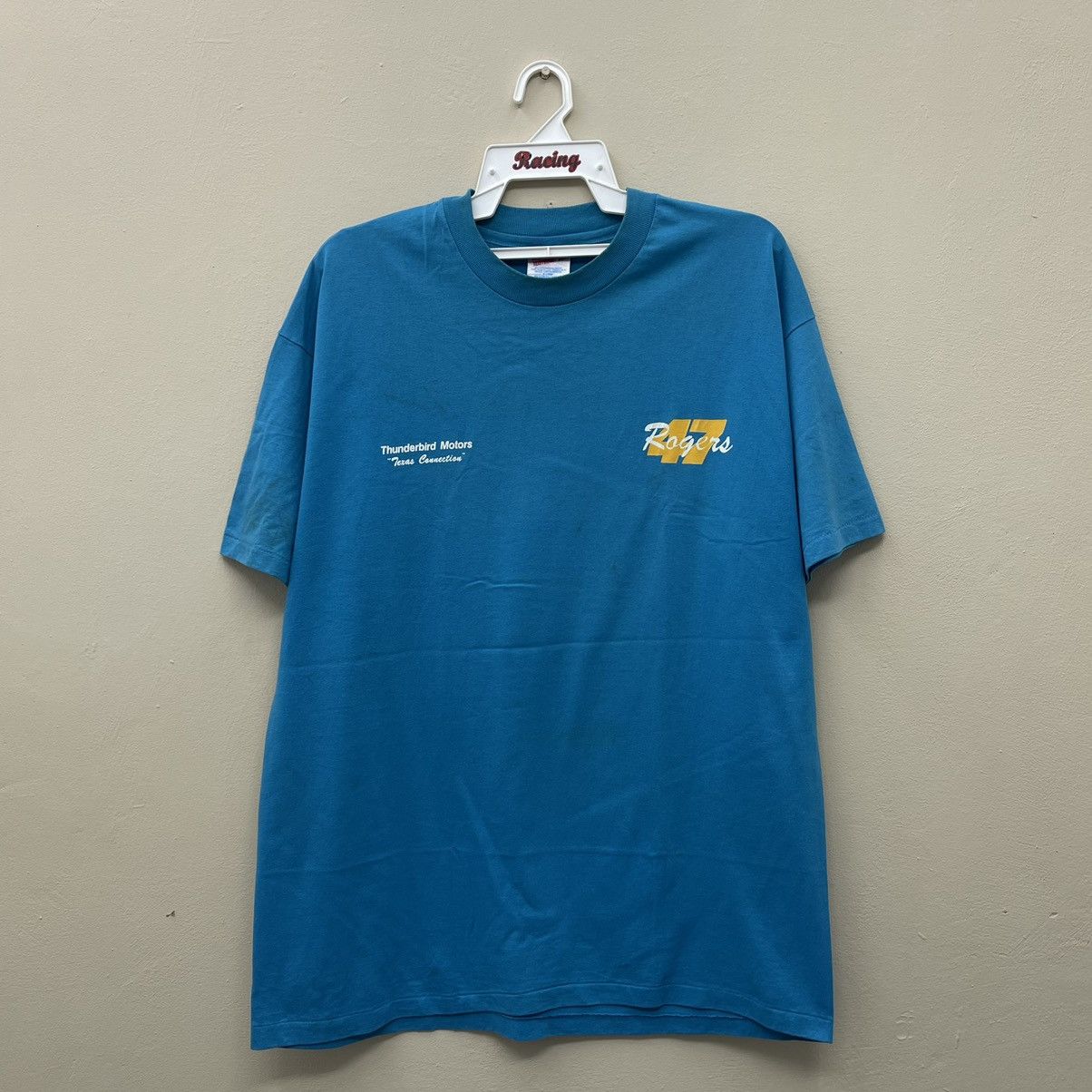 NASCAR Vintage 90s ROGERS AUTO BODY T-Shirt Size US XL / EU 56 / 4 - 3 Thumbnail