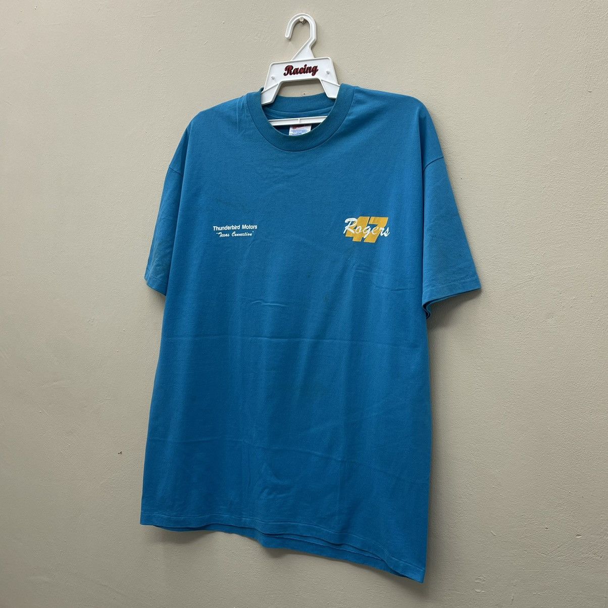 NASCAR Vintage 90s ROGERS AUTO BODY T-Shirt Size US XL / EU 56 / 4 - 6 Thumbnail