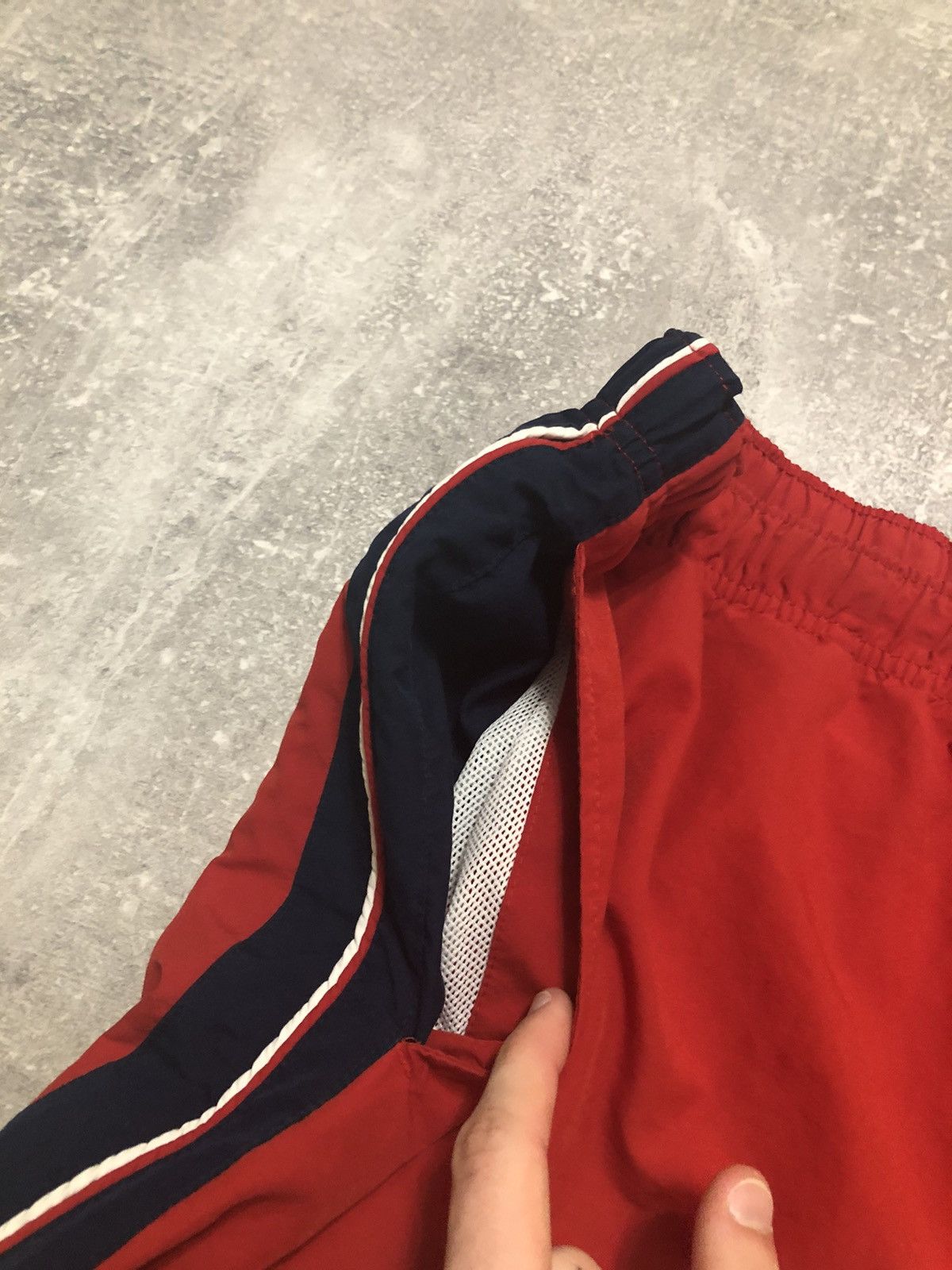 Nike × Vintage Vintage Nike Shorts Red Swoosh Logo Y2K Size US 32 / EU 48 - 5 Thumbnail