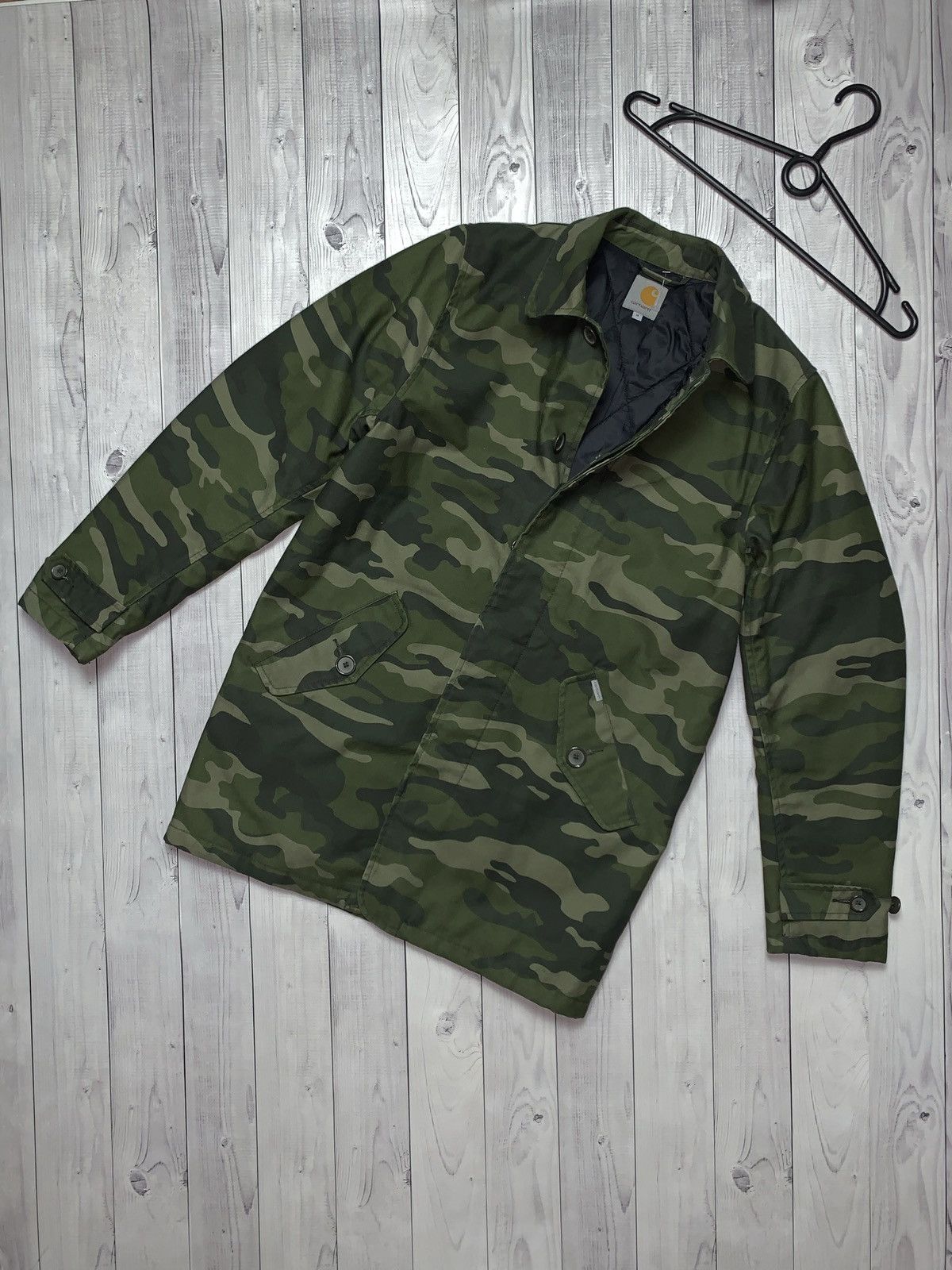 Carhartt × Carhartt Wip × Vintage Vintage Carhartt Wip Camo Parka jacket size M Size US M / EU 48-50 / 2 - 1 Thumbnail