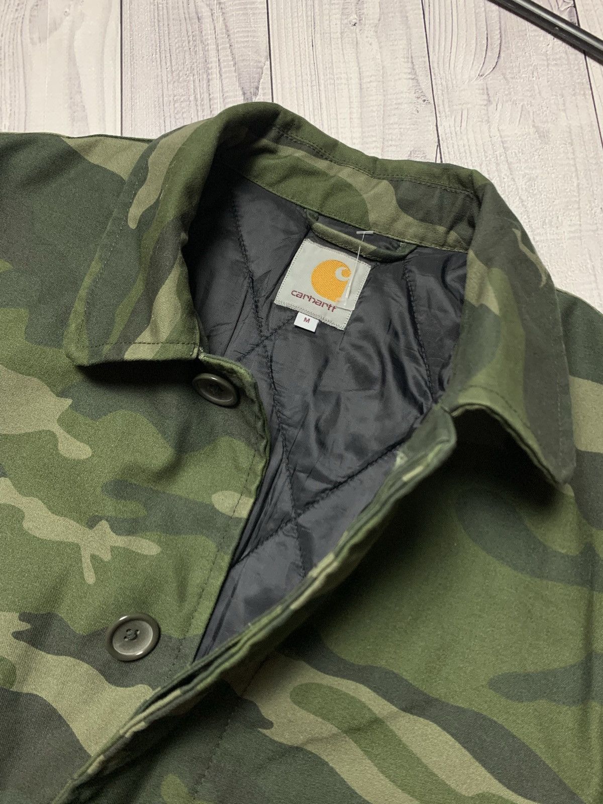 Carhartt × Carhartt Wip × Vintage Vintage Carhartt Wip Camo Parka jacket size M Size US M / EU 48-50 / 2 - 3 Thumbnail