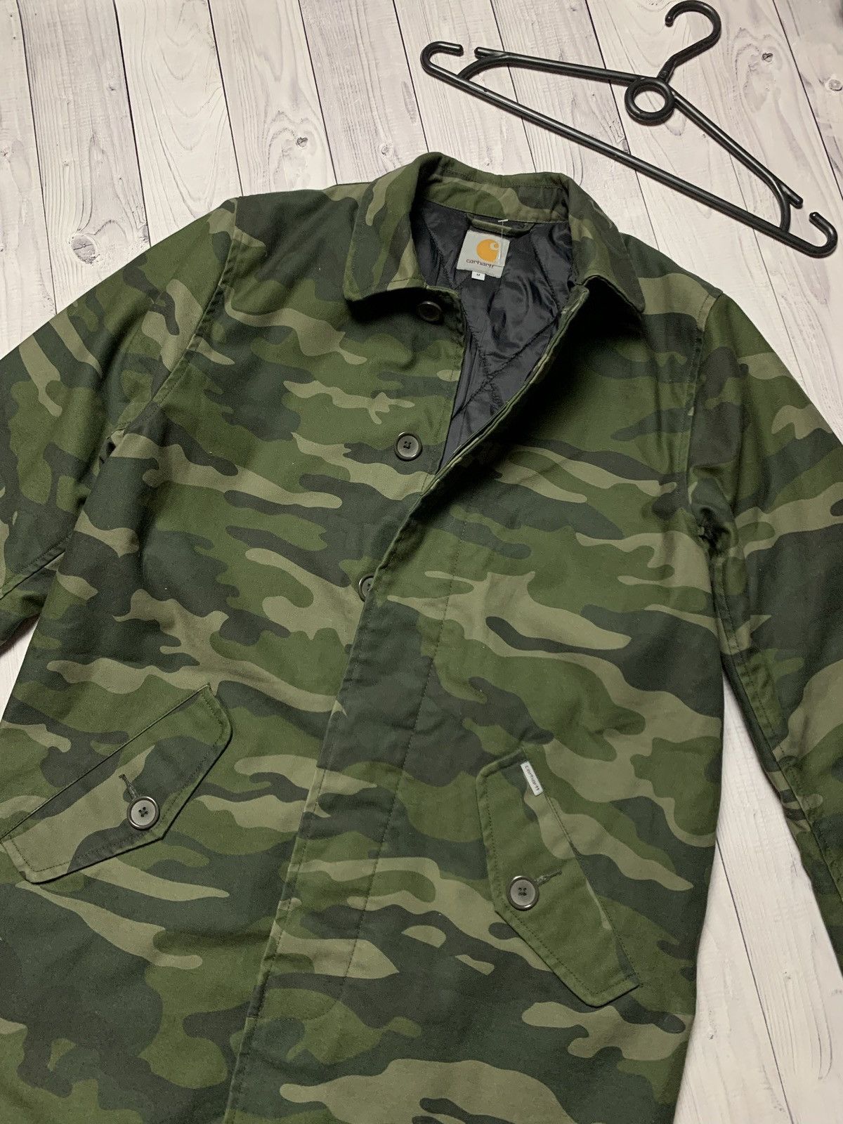 Carhartt × Carhartt Wip × Vintage Vintage Carhartt Wip Camo Parka jacket size M Size US M / EU 48-50 / 2 - 2 Thumbnail