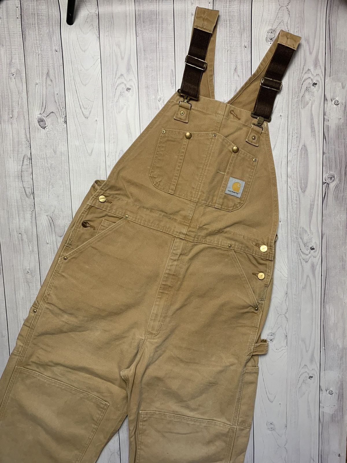 Carhartt × Carhartt Wip × Vintage Vintage Carhartt Wip overalls denim USA rare work wear Size US 36 / EU 52 - 2 Thumbnail