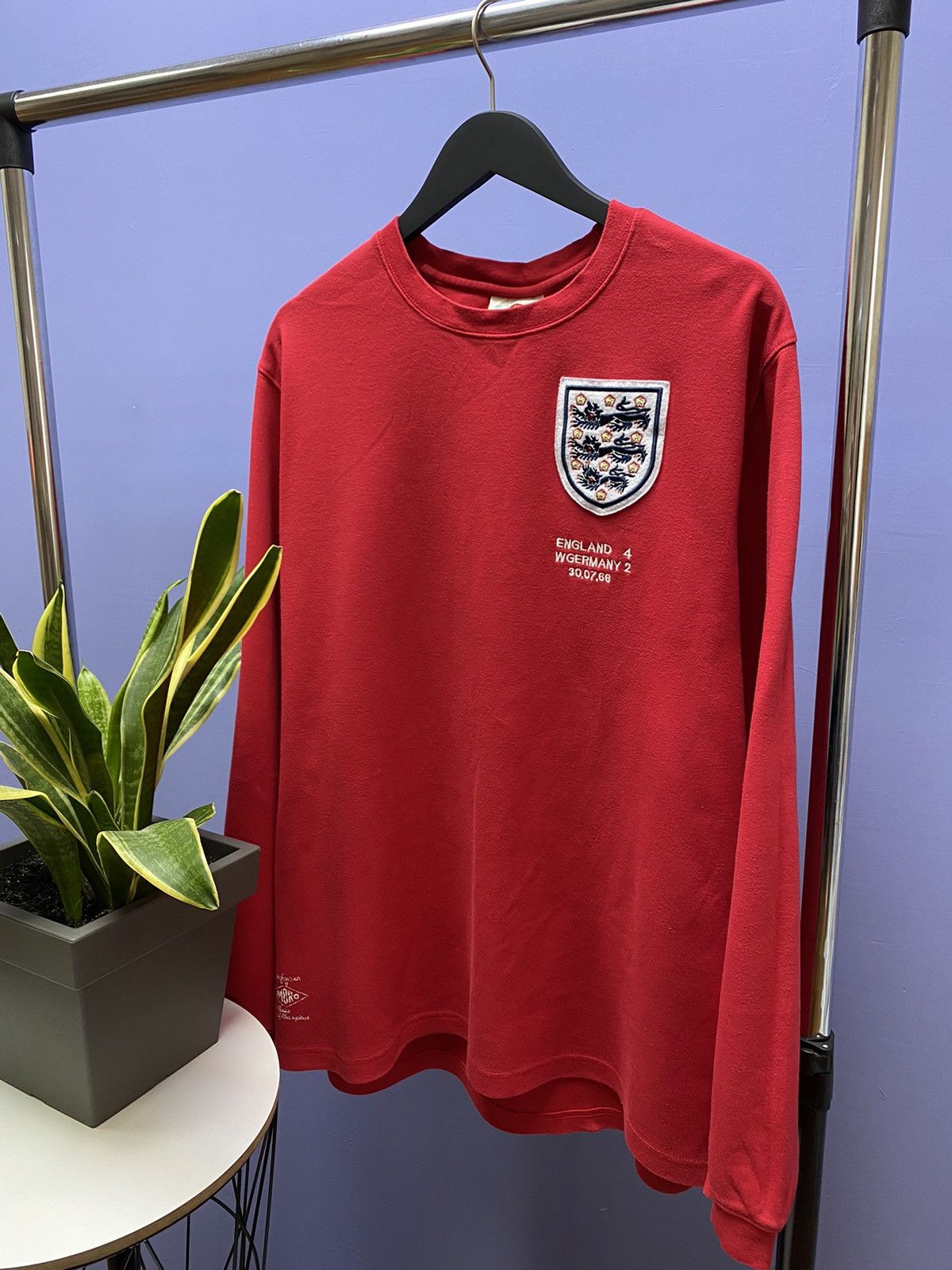 Umbro Umbro England vs Germany World Cup Winner 1966 Soccer Jersey Size US XXL / EU 58 / 5 - 18 Thumbnail