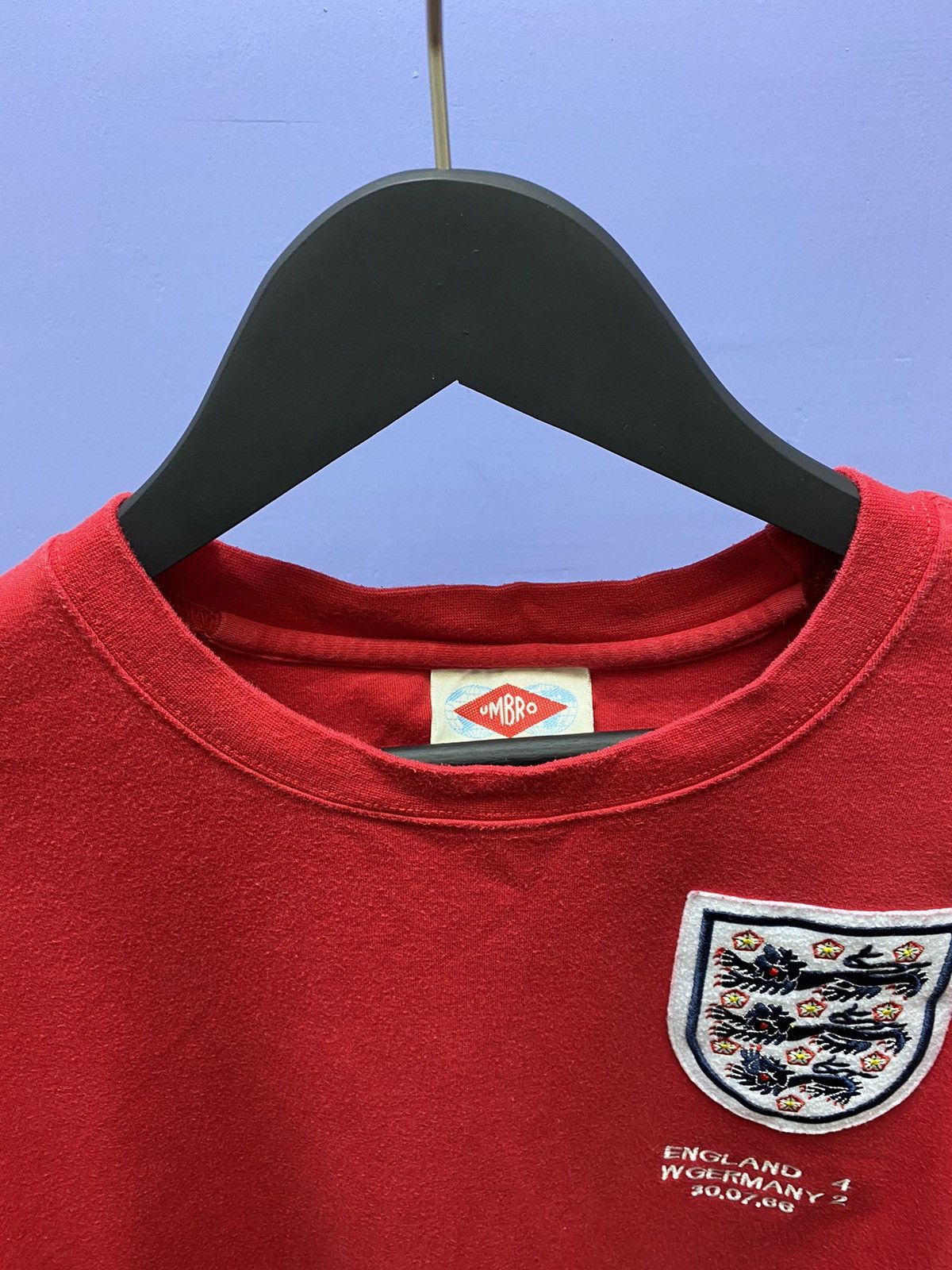 Umbro Umbro England vs Germany World Cup Winner 1966 Soccer Jersey Size US XXL / EU 58 / 5 - 8 Thumbnail