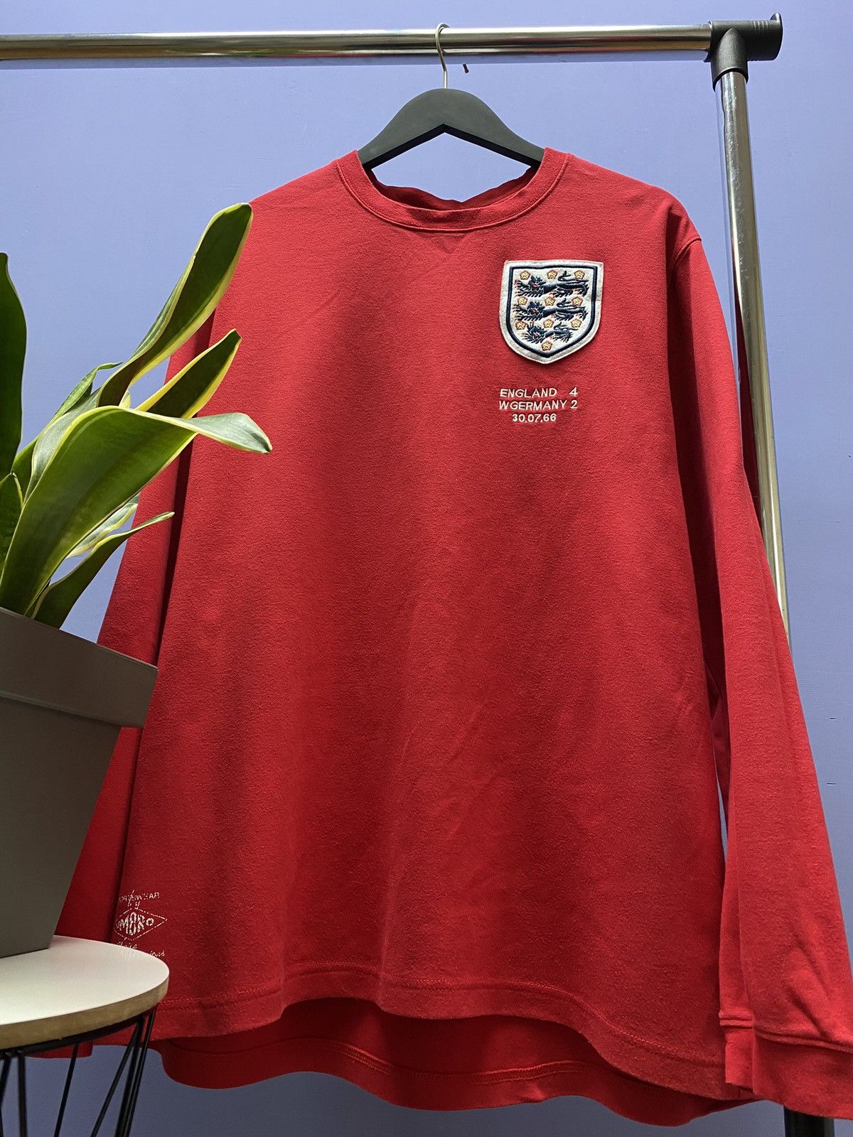 Umbro Umbro England vs Germany World Cup Winner 1966 Soccer Jersey Size US XXL / EU 58 / 5 - 17 Thumbnail