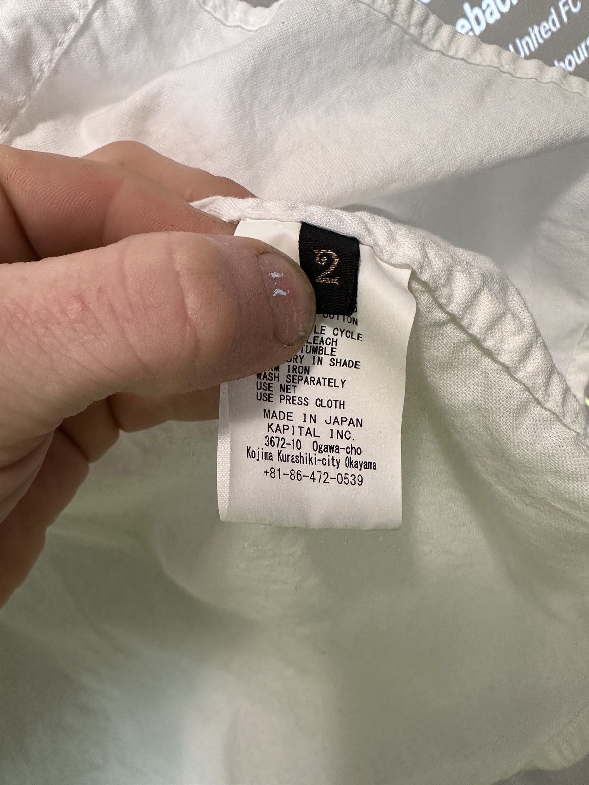 Kapital 2 Kapital white stand collar Size US M / EU 48-50 / 2 - 3 Thumbnail