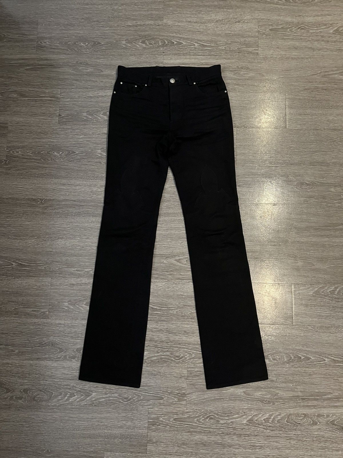 Chrome Hearts Fleur Knee Jeans | Grailed