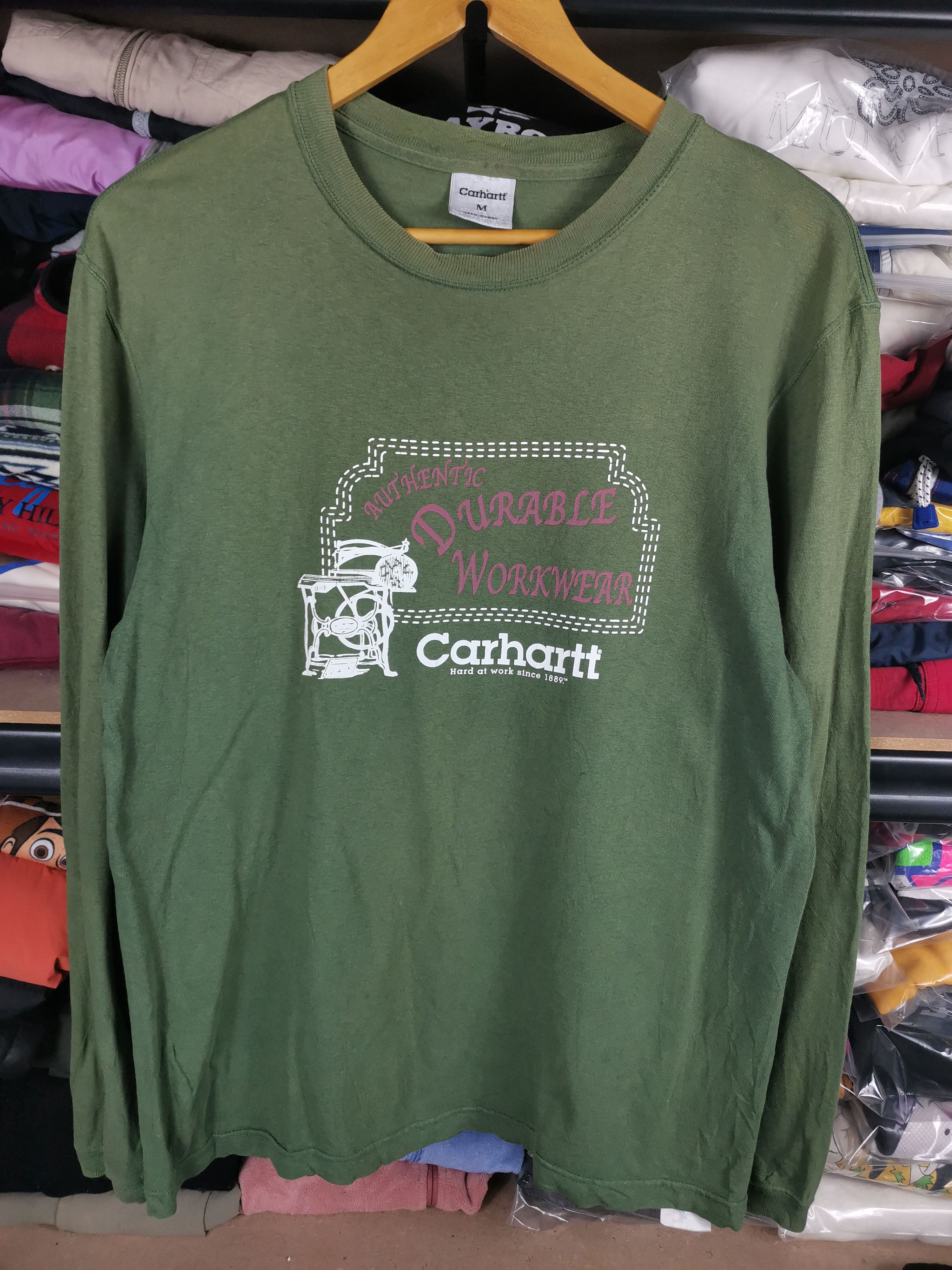Carhartt Vintage Trashed Carhartt Long Sleeve Sun Faded Size US M / EU 48-50 / 2 - 1 Thumbnail