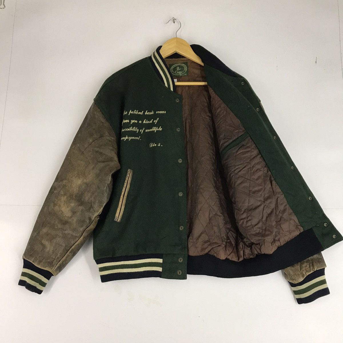 Vintage Classic Contemporary Embroidery Cricketers Varsity Jacket Size US M / EU 48-50 / 2 - 8 Thumbnail