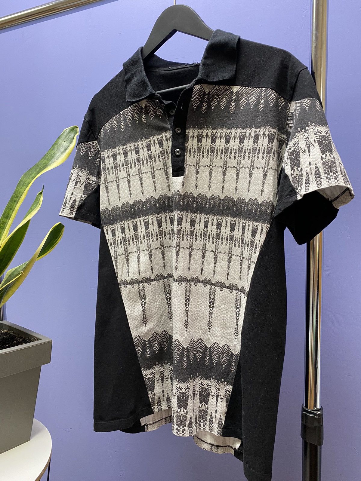 Just Cavalli Just Cavali Ghothic Style Polo T Shirt Size US L / EU 52-54 / 3 - 2 Thumbnail