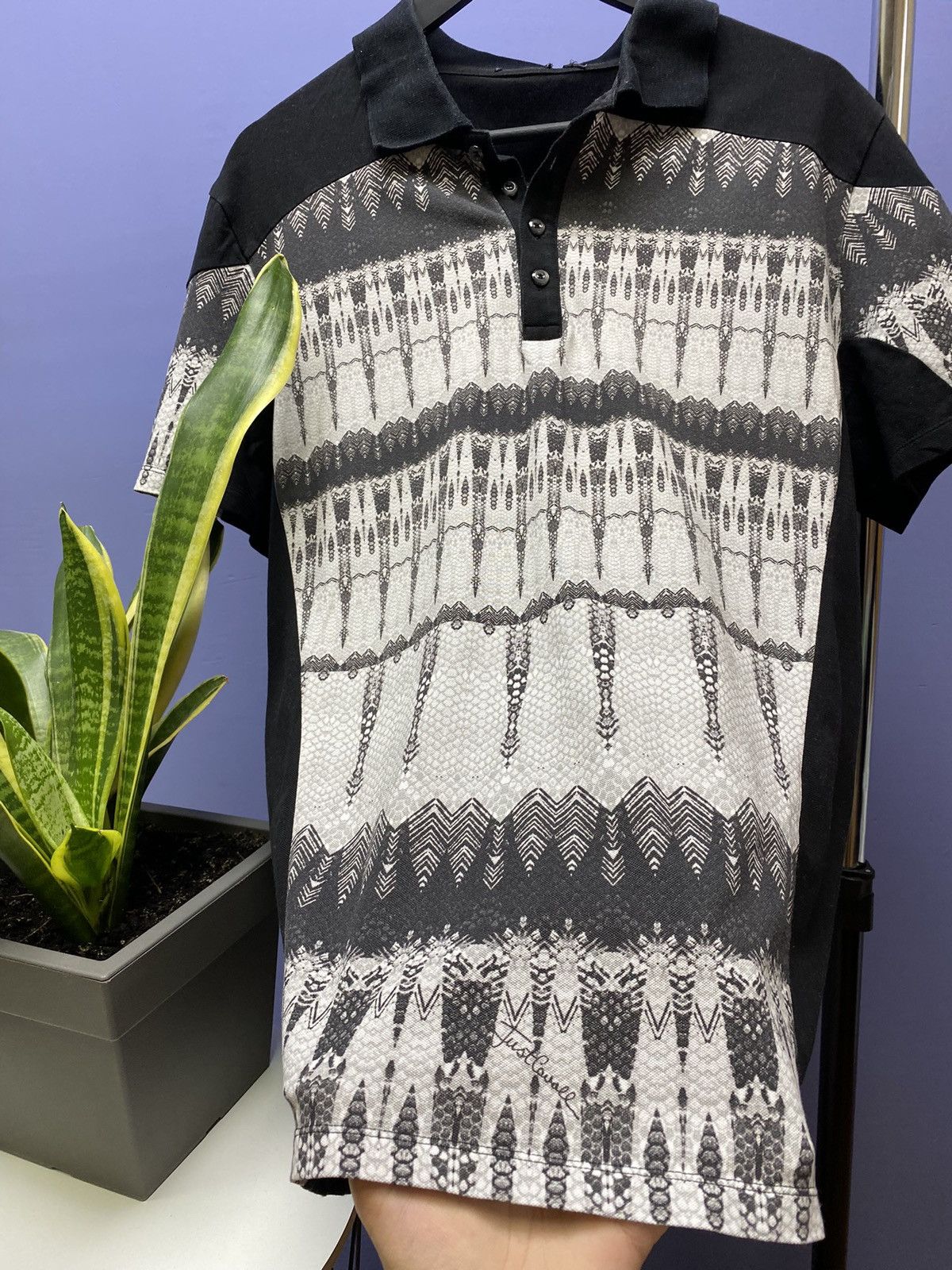 Just Cavalli Just Cavali Ghothic Style Polo T Shirt Size US L / EU 52-54 / 3 - 6 Thumbnail