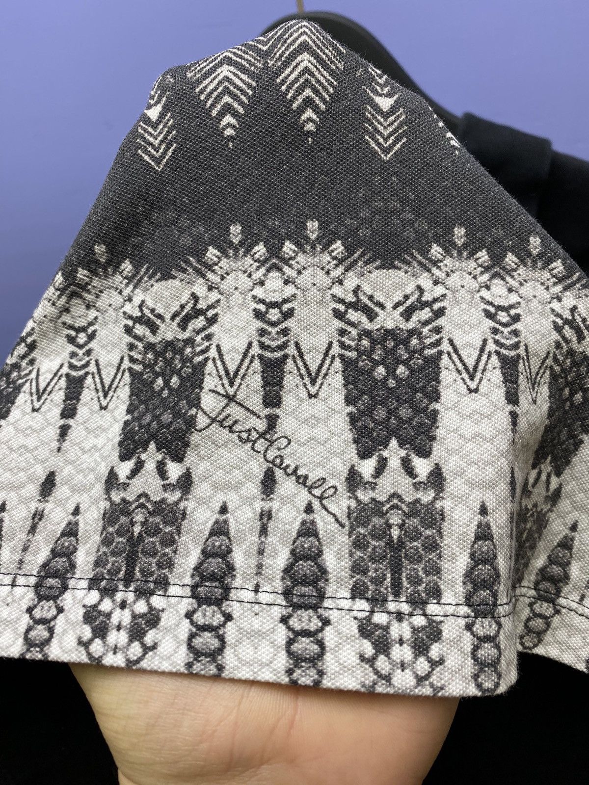Just Cavalli Just Cavali Ghothic Style Polo T Shirt Size US L / EU 52-54 / 3 - 12 Thumbnail