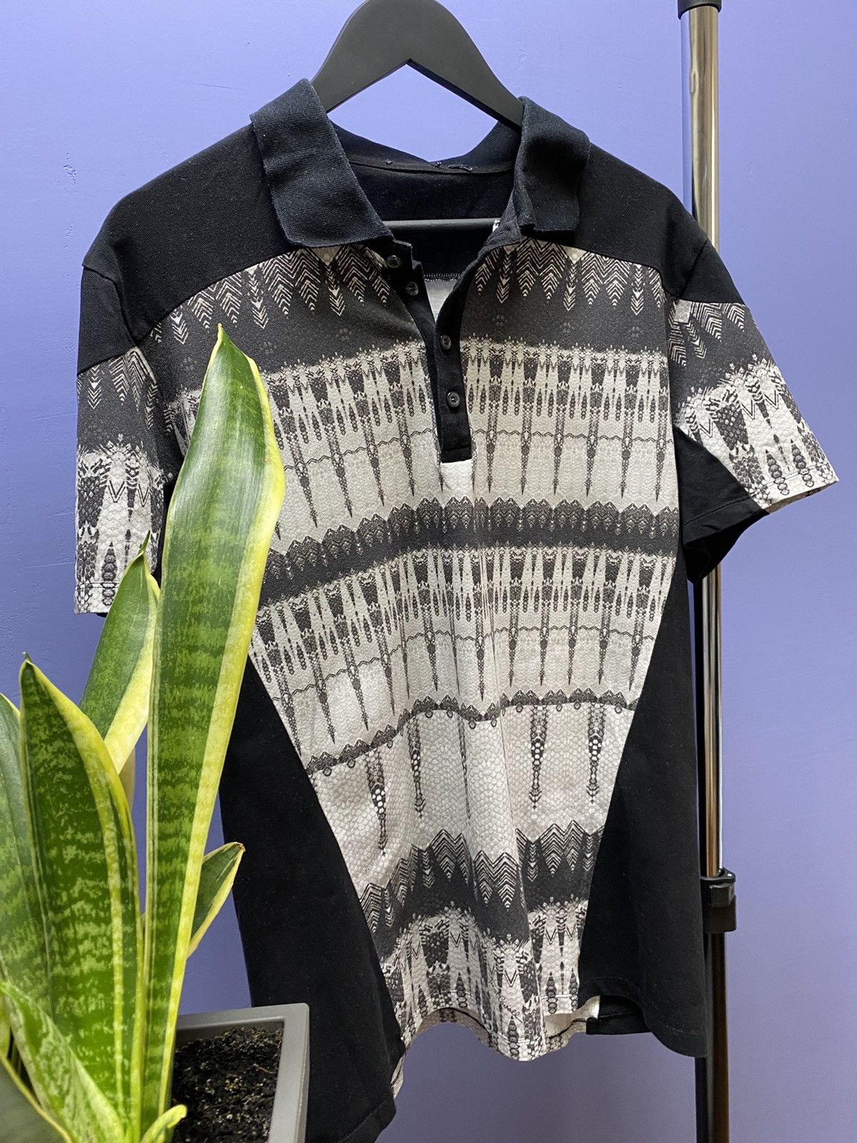Just Cavalli Just Cavali Ghothic Style Polo T Shirt Size US L / EU 52-54 / 3 - 3 Thumbnail