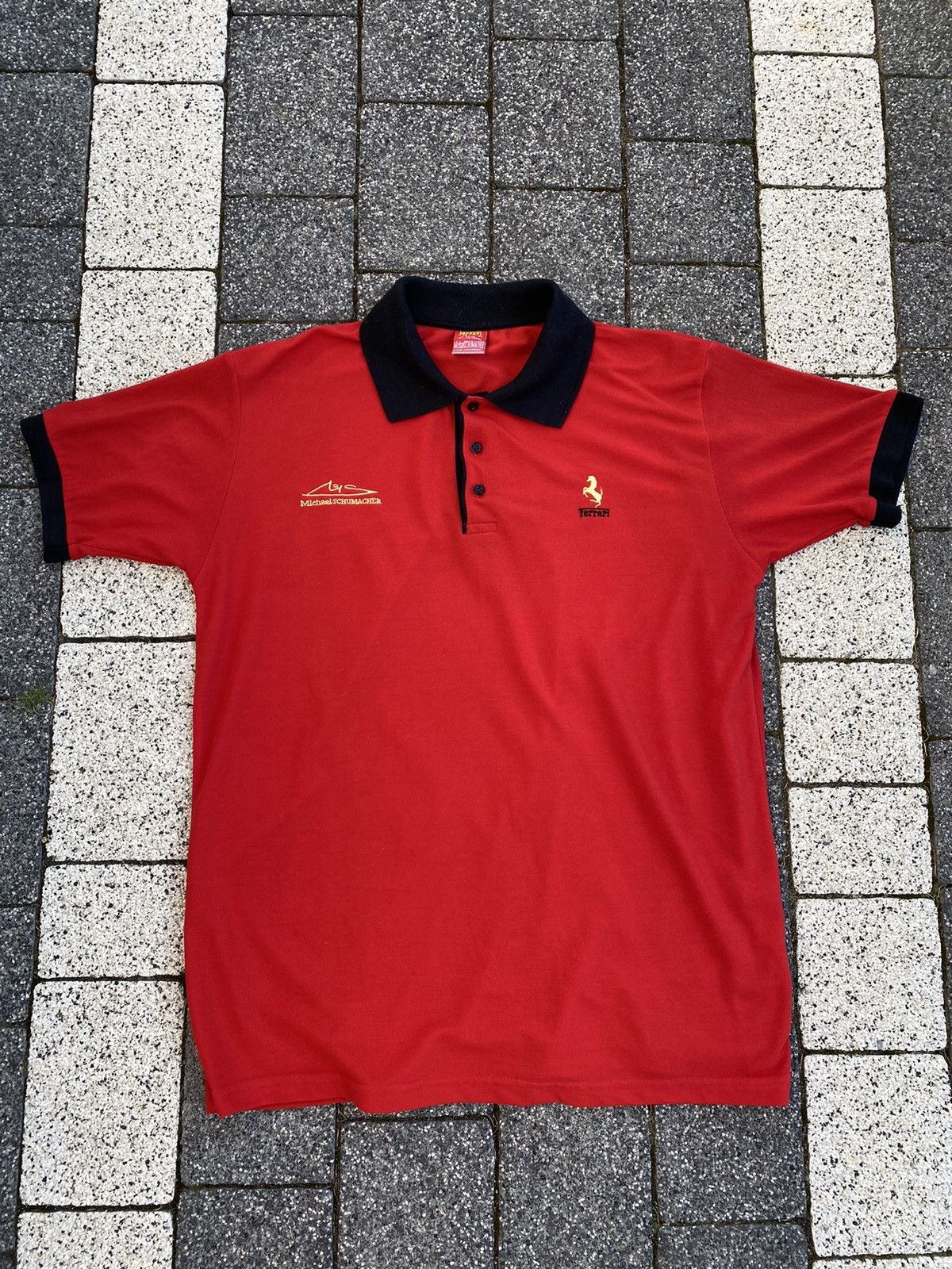 Ferrari Michael Schumacher Ferrari vintage 1999 polo Size US XL / EU 56 / 4 - 1 Thumbnail