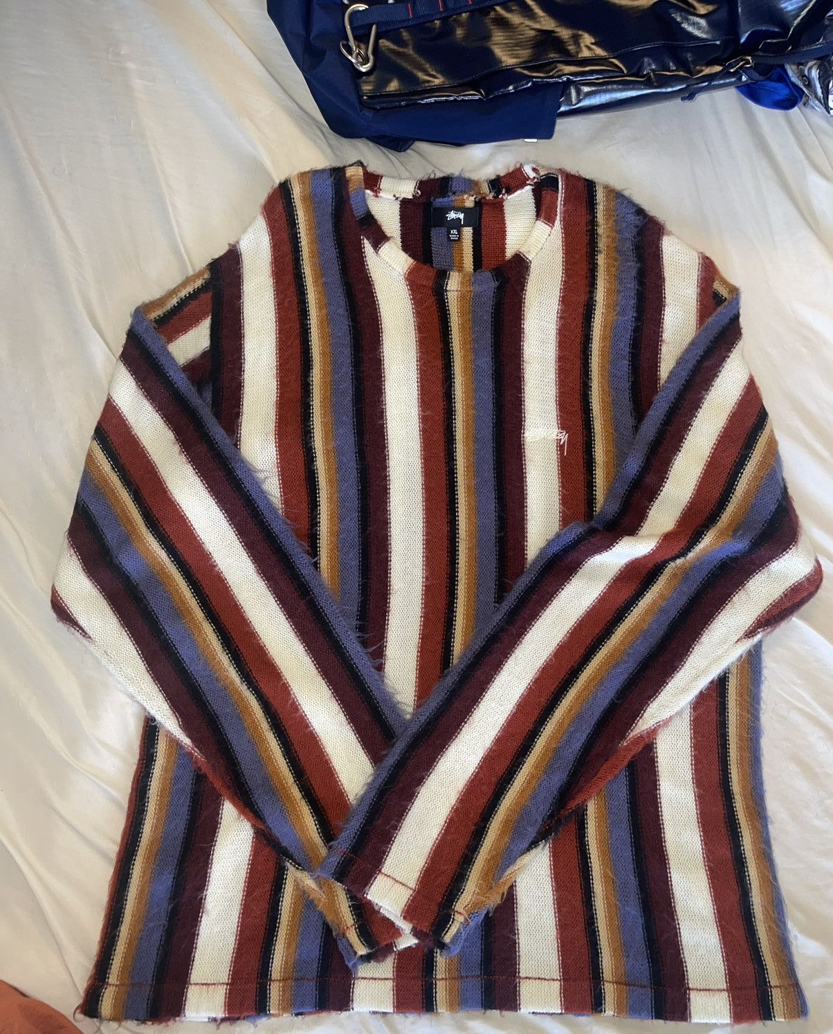 Stussy STUSSY VERTICAL STRIPED KNIT CREW | Grailed