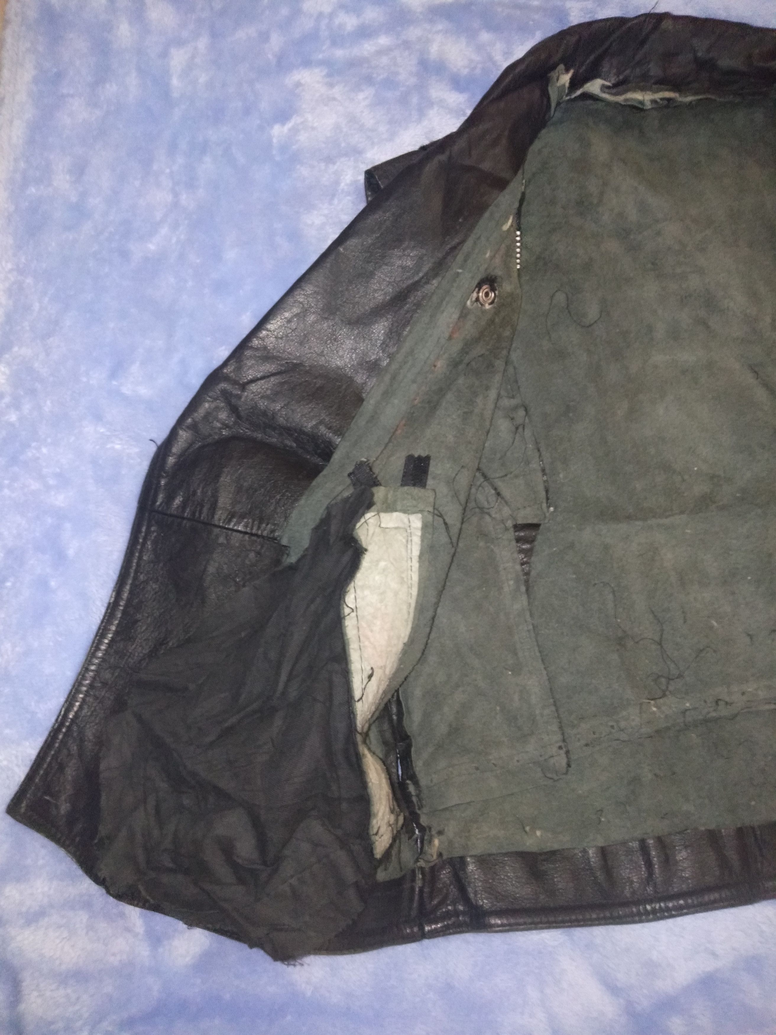 Genuine Leather DISTRESSED SLEEVELESS LEATHER JACKET Size US L / EU 52-54 / 3 - 5 Thumbnail